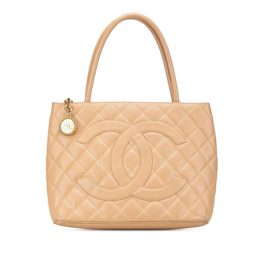 Chanel Caviar Medallion Tote Bag Medallion Tote