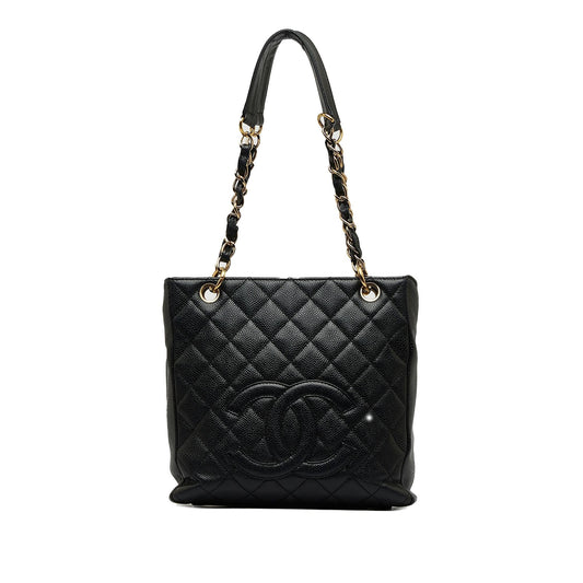 Chanel Caviar Petite Shopping SHG-ivSuzo Tote Bag