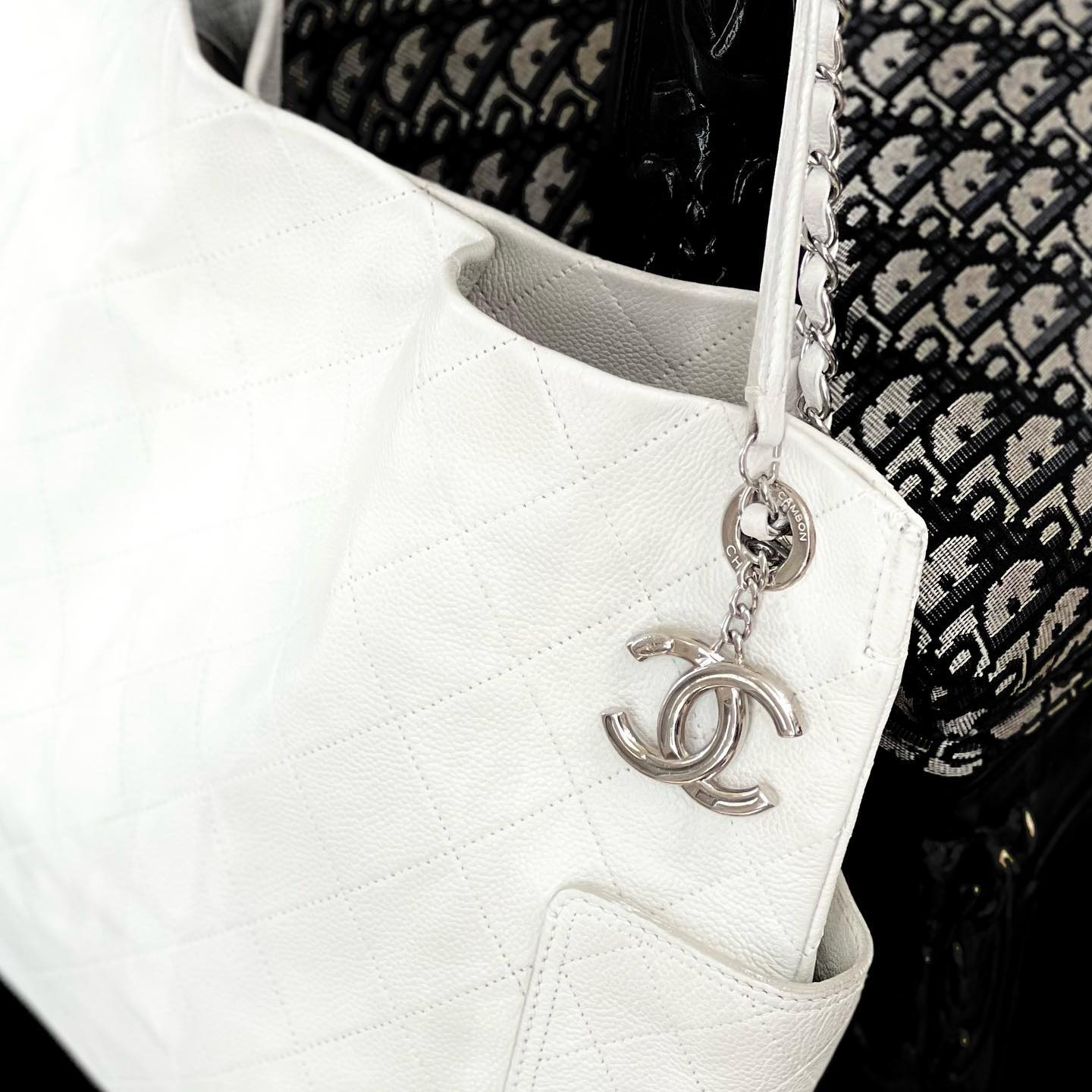 Chanel CAVIAR QUILTED Leather Tote Bag