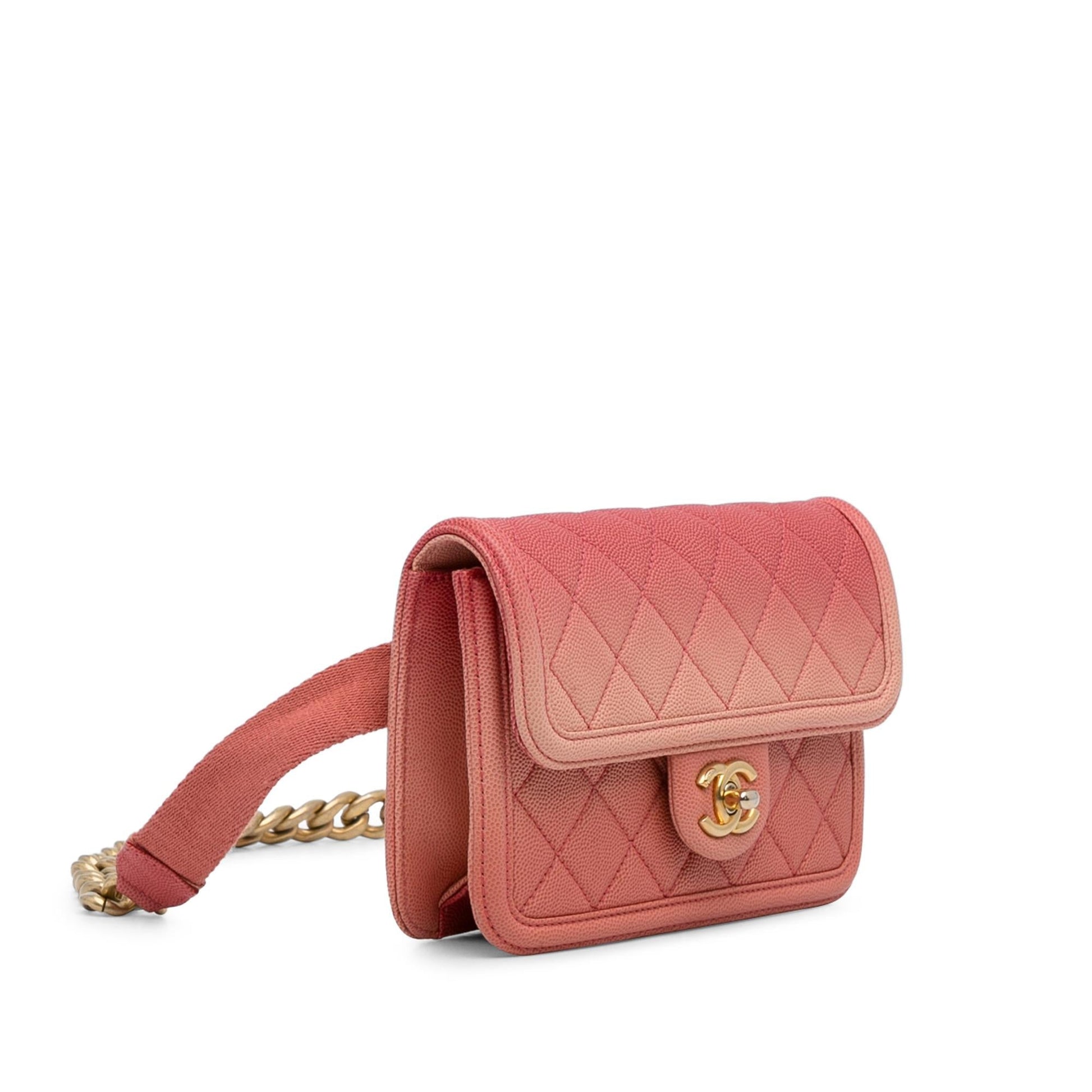 Chanel Caviar Sunset On Sea Flap Belt Bag 7