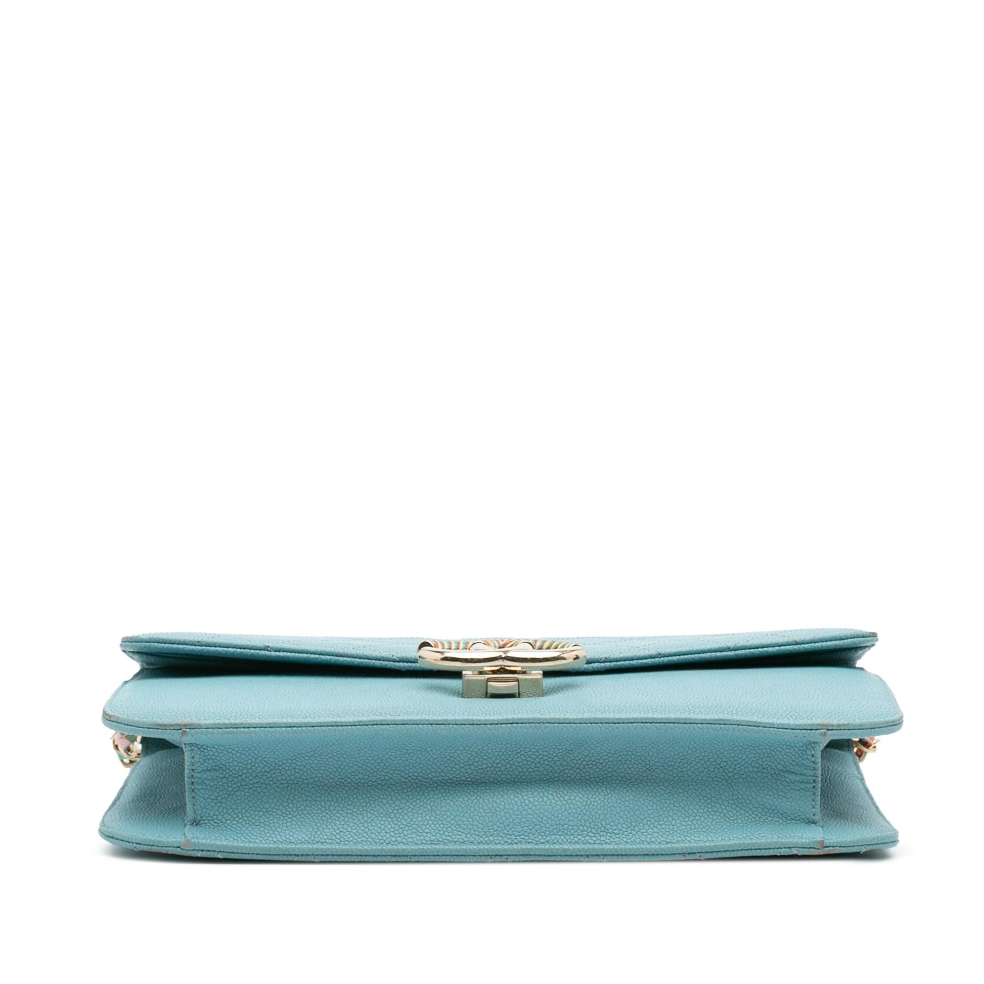 Chanel Caviar Thread Around Flap Handbag
