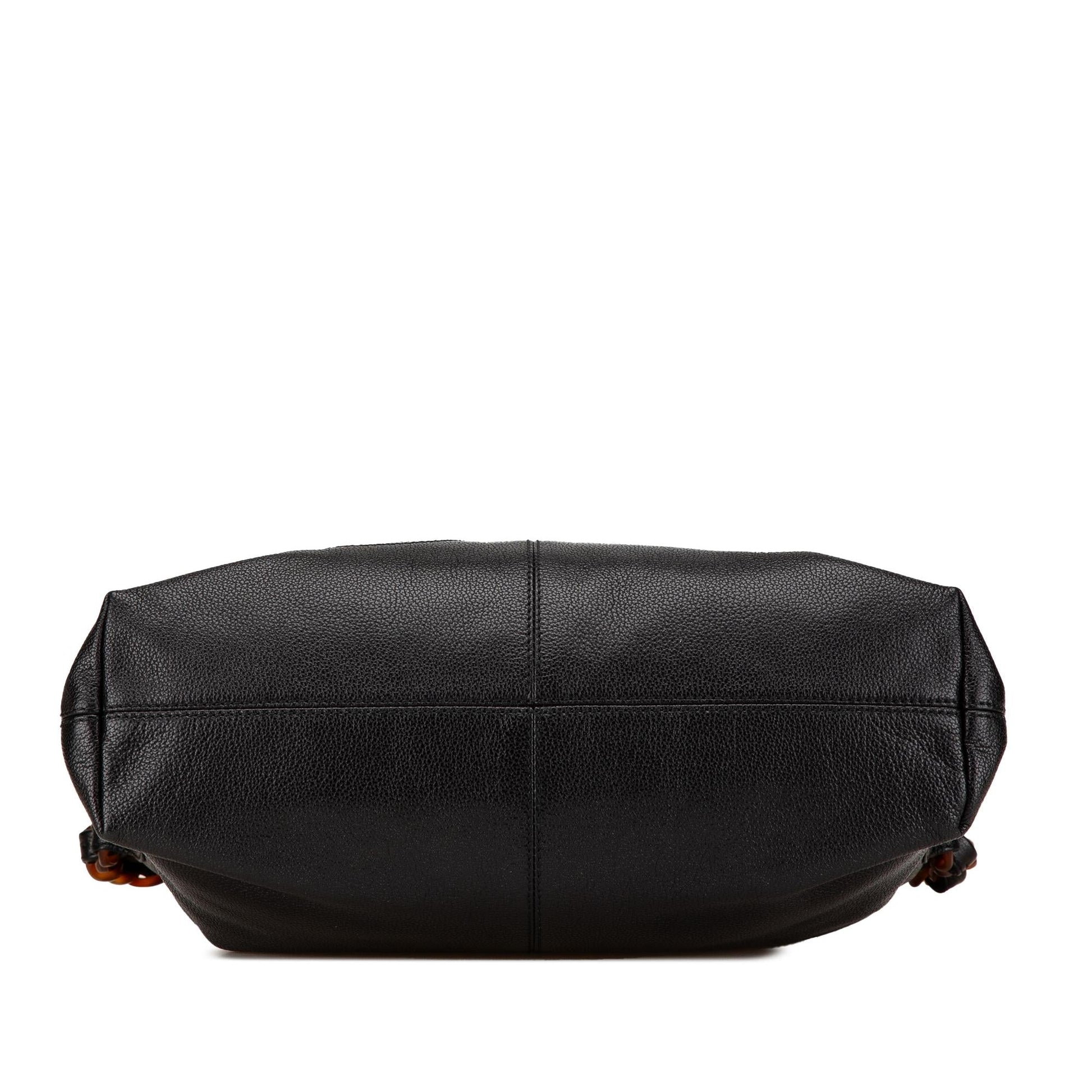 Chanel Caviar Tortoise Fold Over Shoulder Bag
