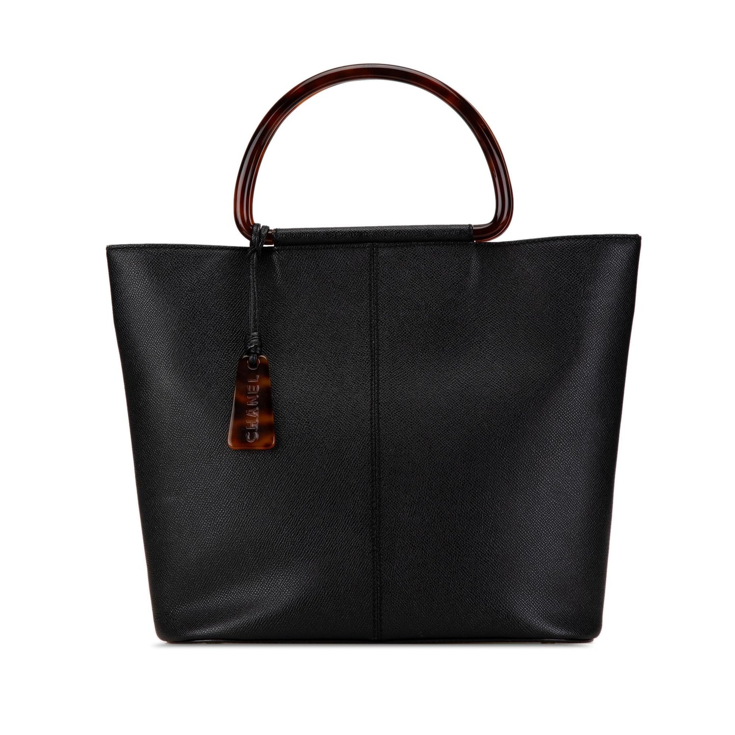 Chanel Caviar Tortoise Top Handle Tote Bag
