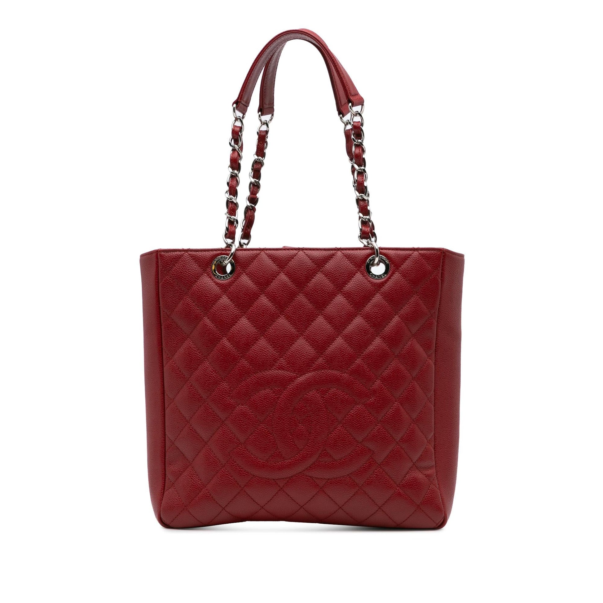 Chanel Caviar Vertical Grand Shopping Tote Bag
