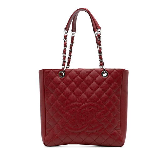 Chanel Caviar Vertical Grand Shopping Tote Bag