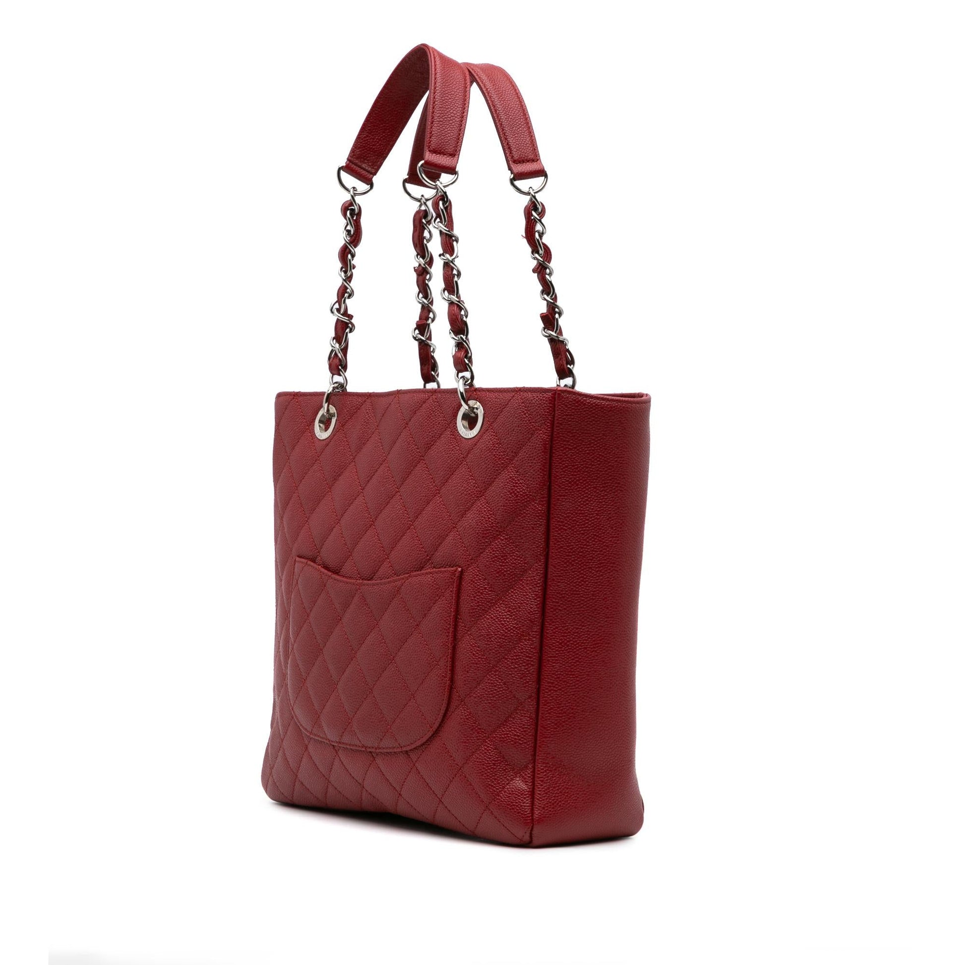 Chanel Caviar Vertical Grand Shopping Tote Bag