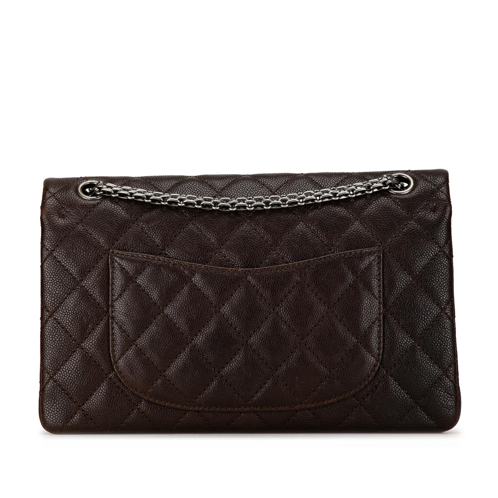 Chanel Caviar Iridescent Calfskin Reissue 2.55 Double Handbag