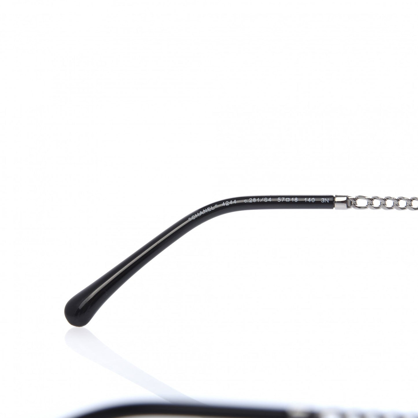 Chanel Blue Chain Square Tinted Sunglasses Bag