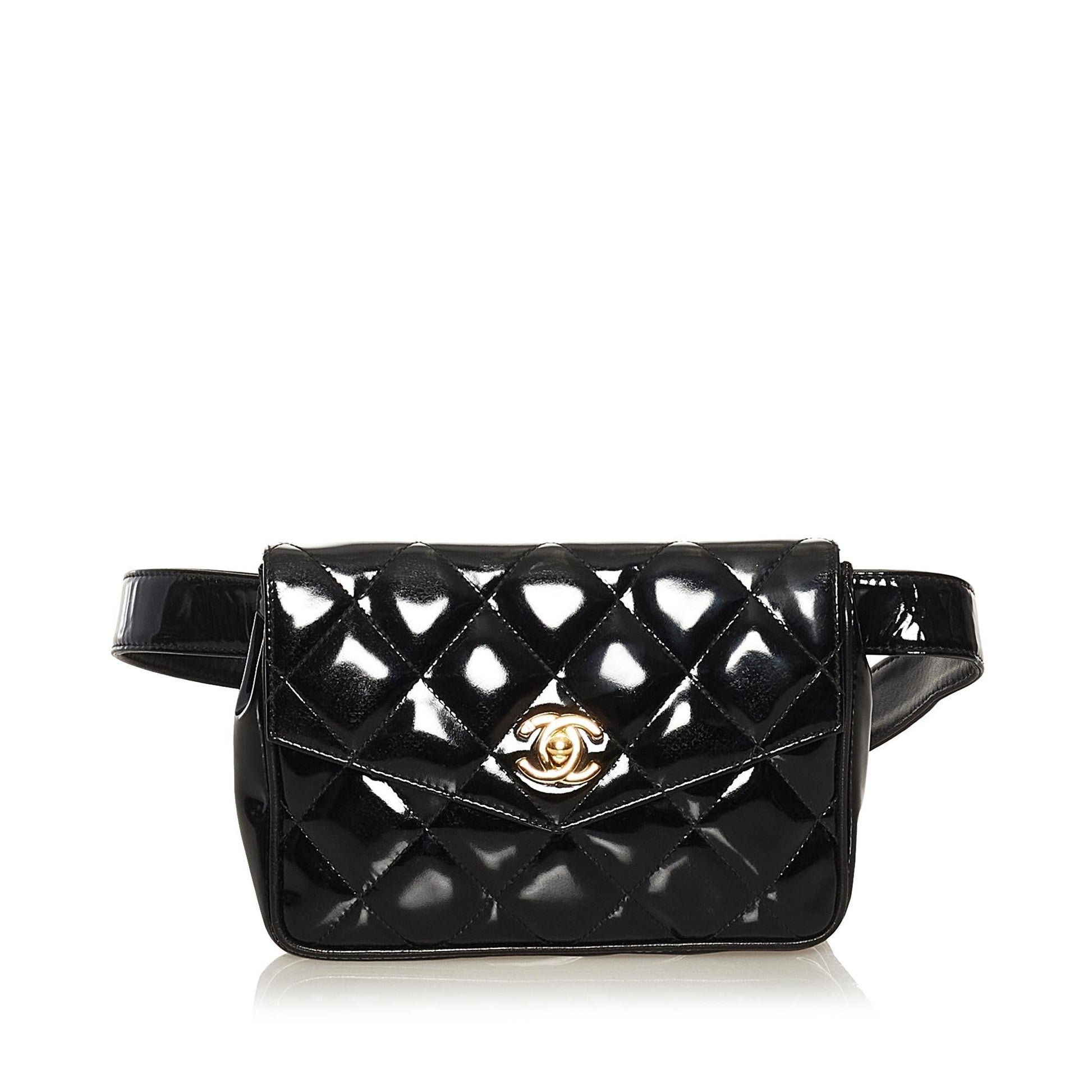 Chanel CC Patent Belt SHG-Gqb22M Leather
