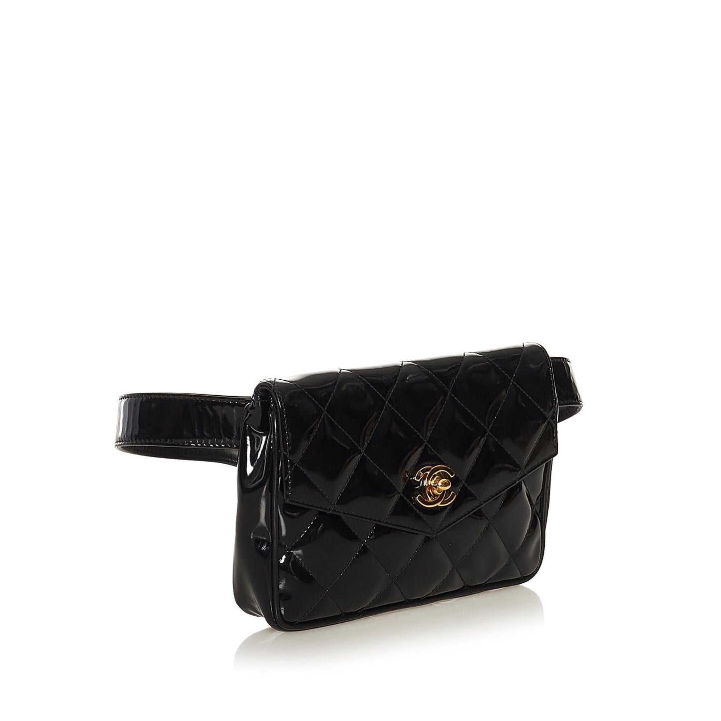 Chanel CC Patent Belt SHG-Gqb22M Leather