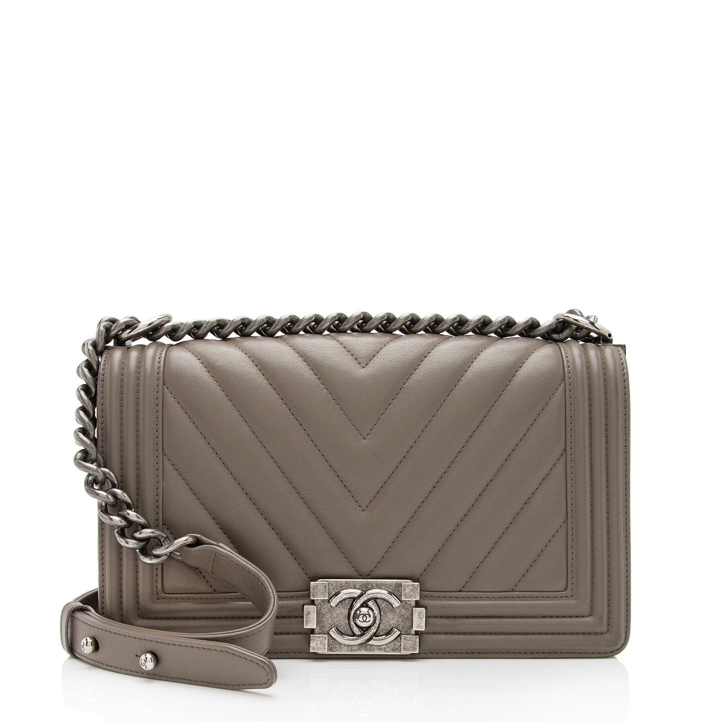 Chanel Chevron Calfskin Boy SHF-kVlJep Handbag