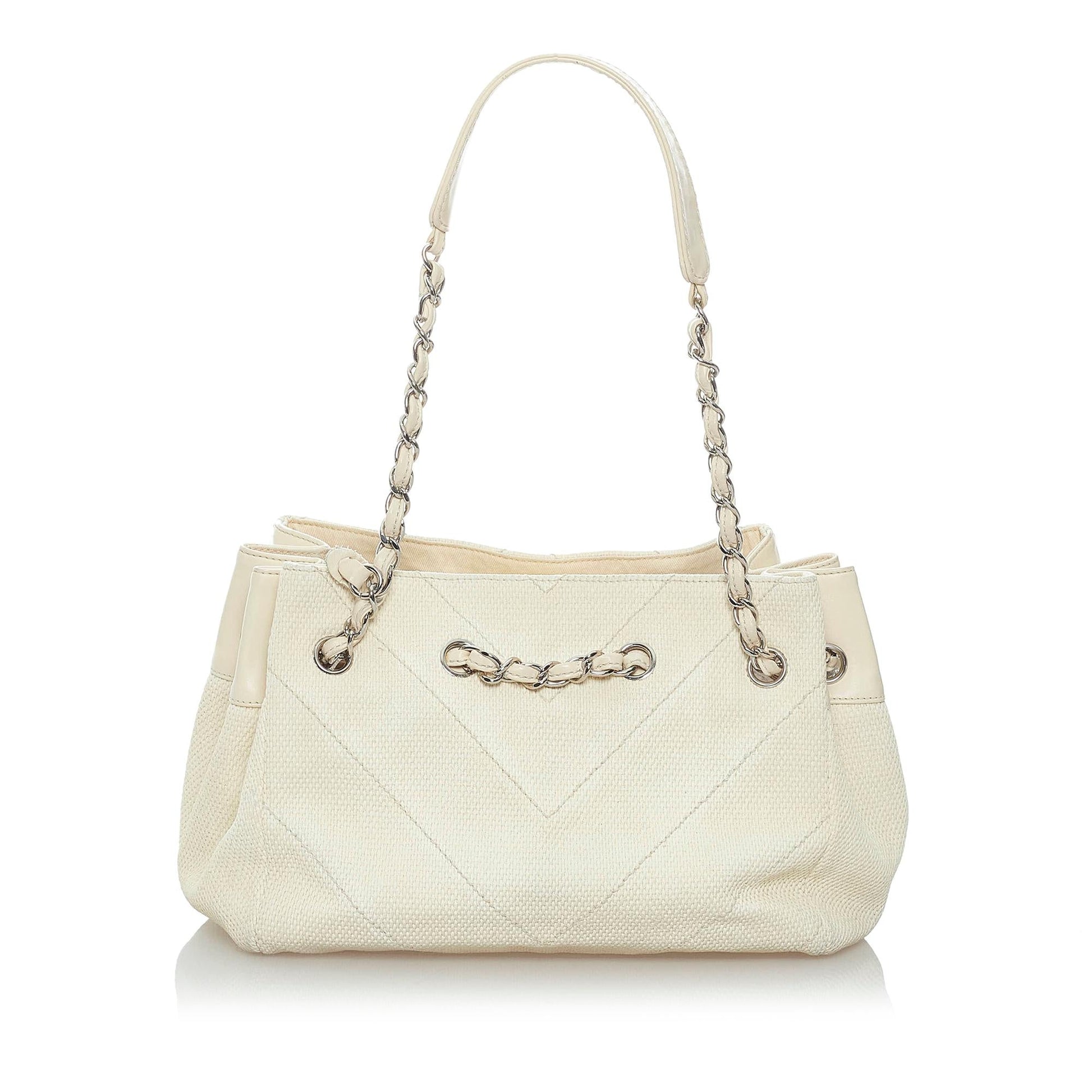 Chanel Chevron SHG Canvas Shoulder Bag