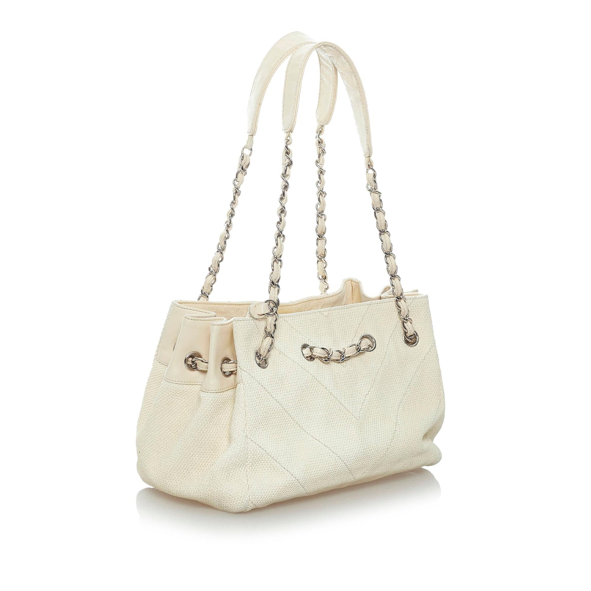 Chanel Chevron SHG Canvas Shoulder Bag