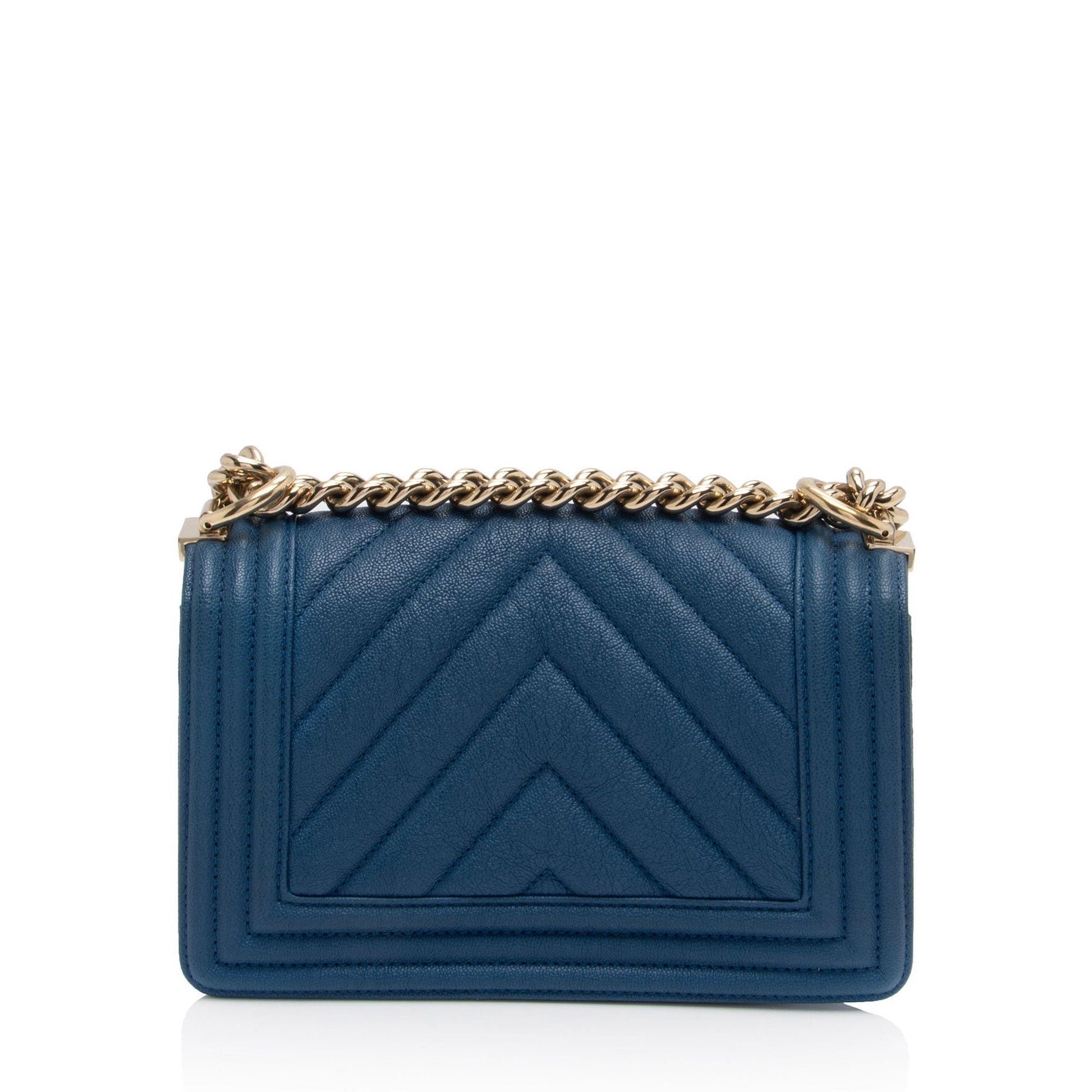 Chanel Chevron Caviar Leather Small Boy Bag (SHF-8Ra64e)
