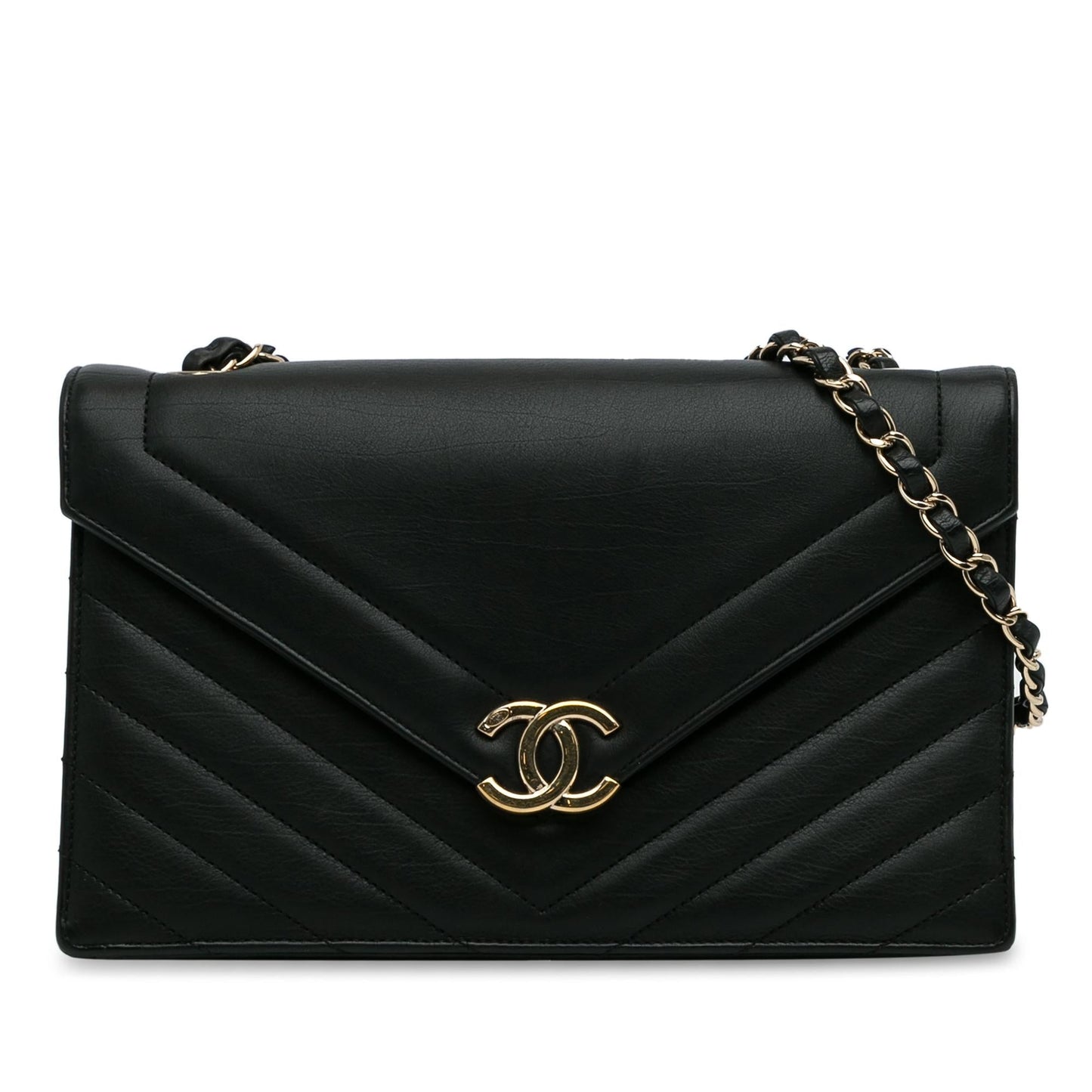 Chanel Chevron Envelope Flap (SHG-mceTlE)