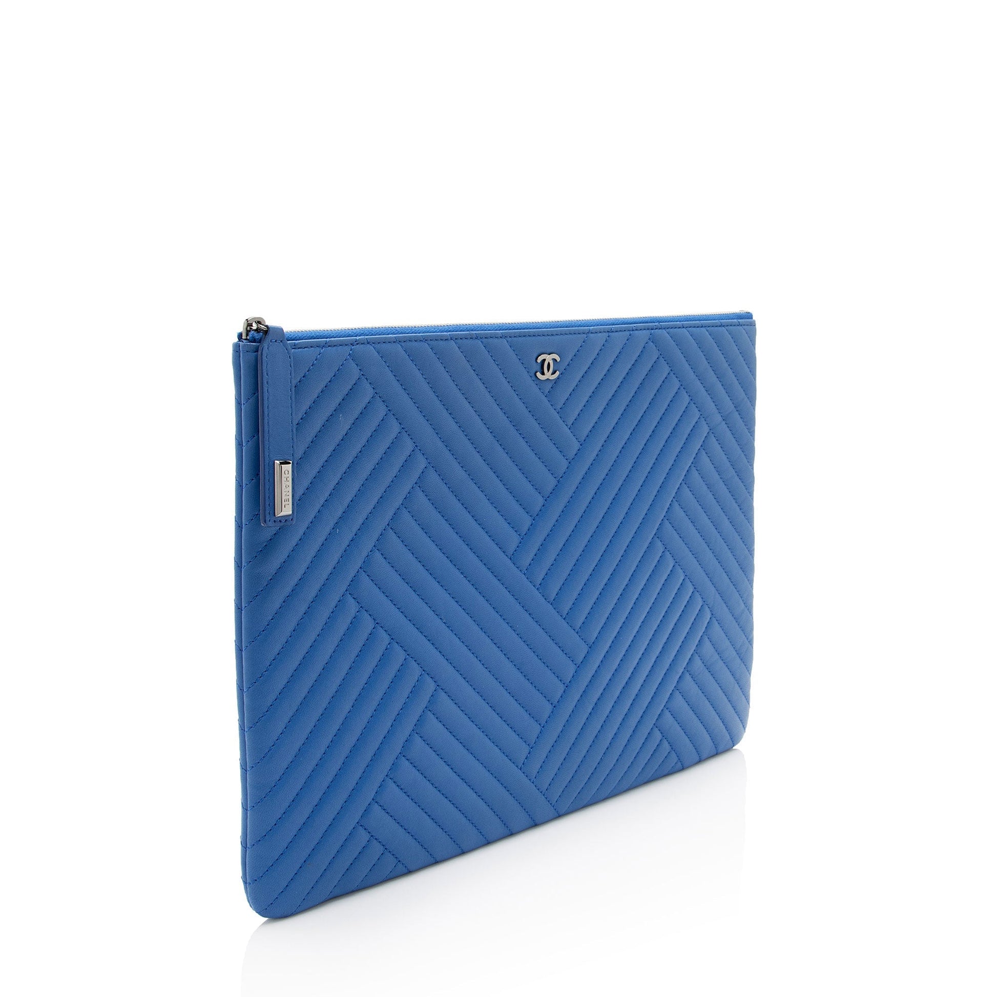 Chanel Chevron Lambskin O- SHF-xDcooa Handbag