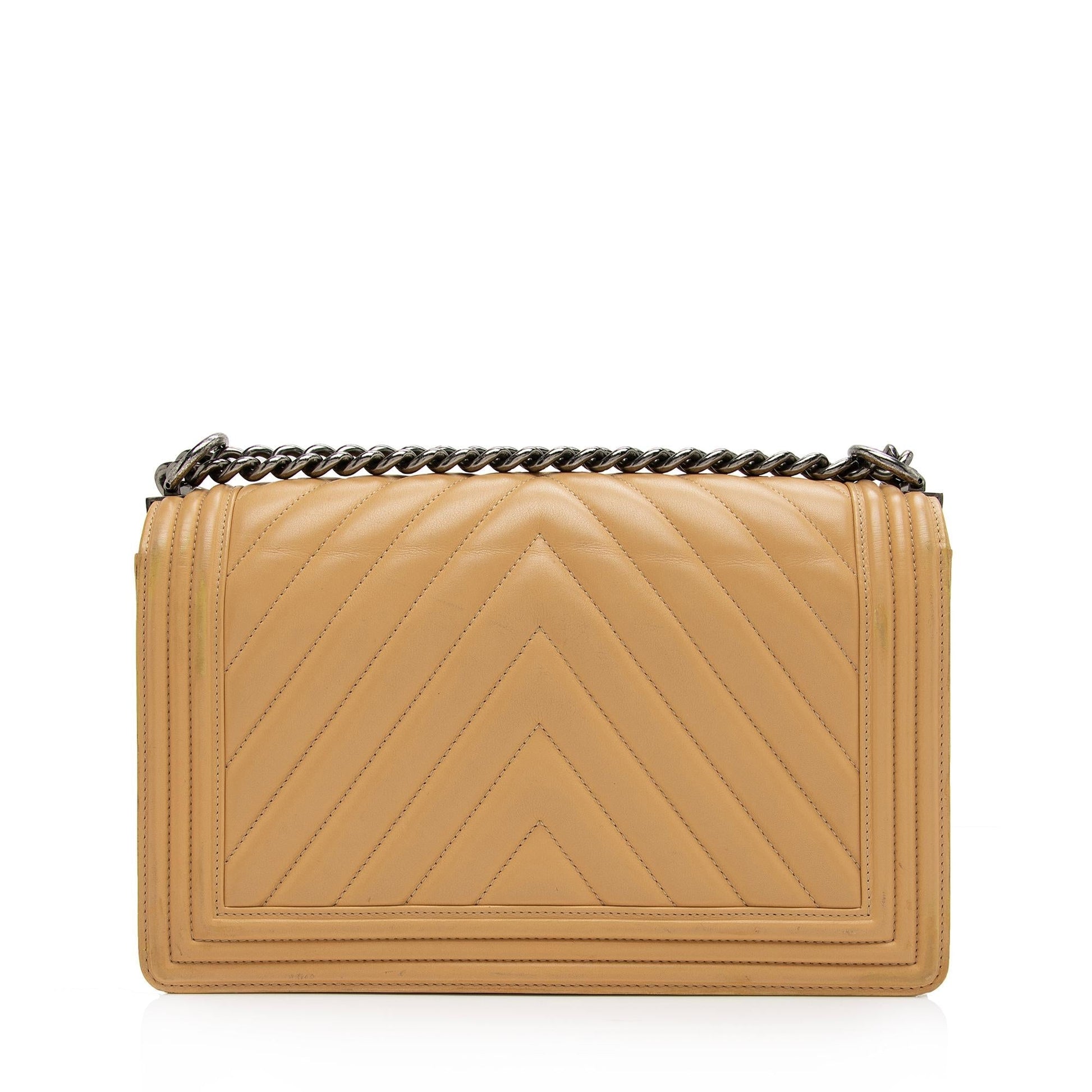 Chanel Chevron Lambskin New Boy SHF-TUOid1 Handbag