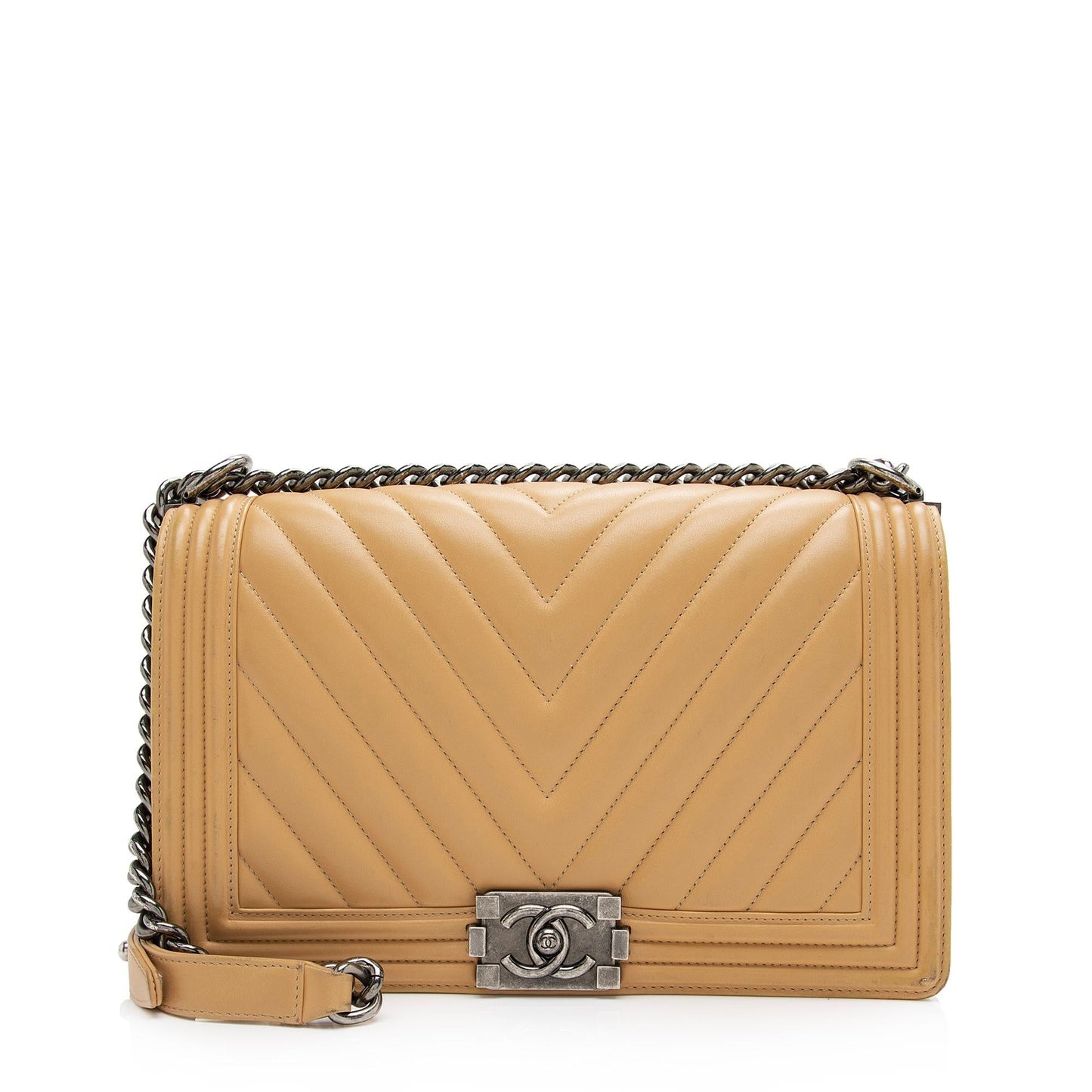 Chanel Chevron Lambskin New Boy SHF-TUOid1 Handbag