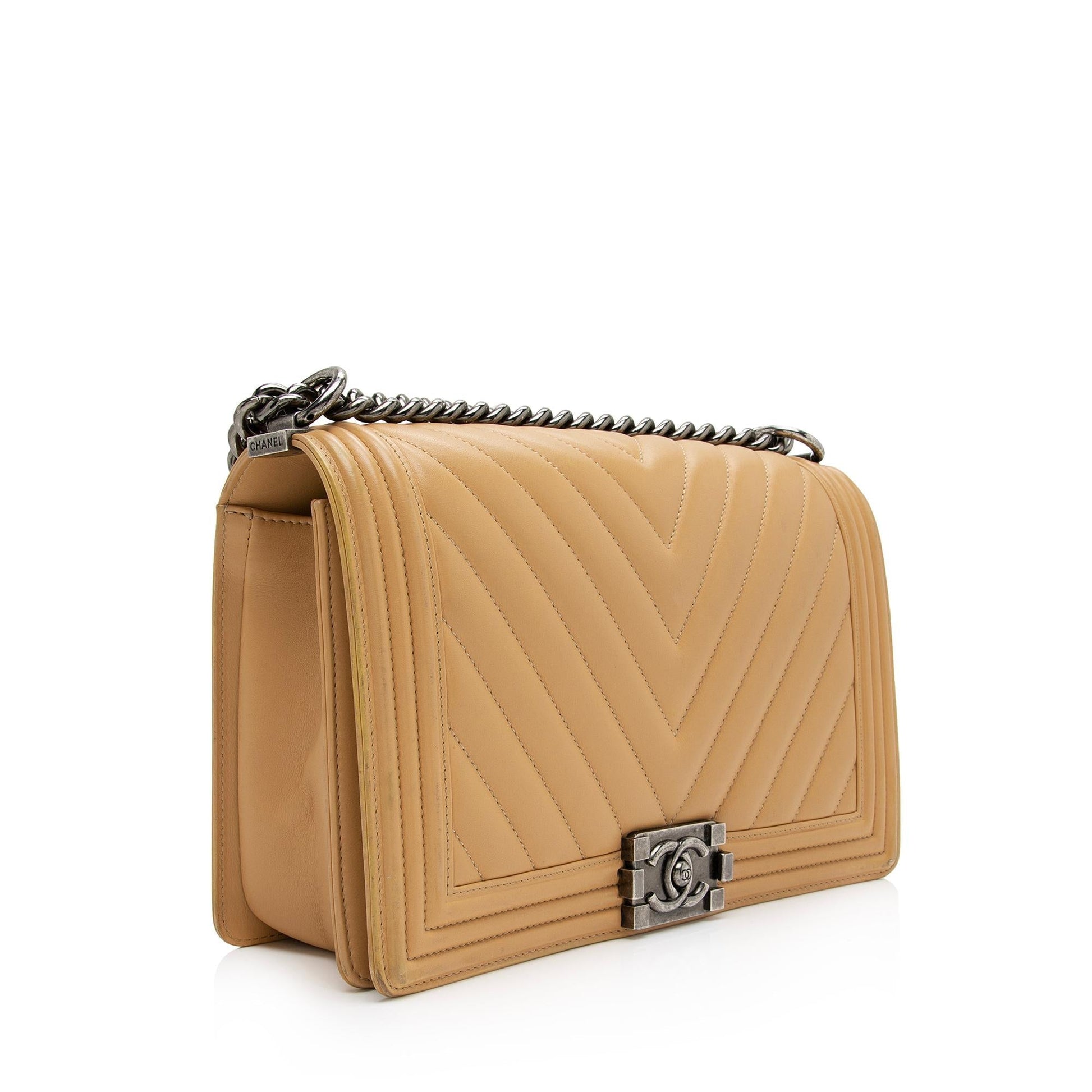 Chanel Chevron Lambskin New Boy SHF-TUOid1 Handbag