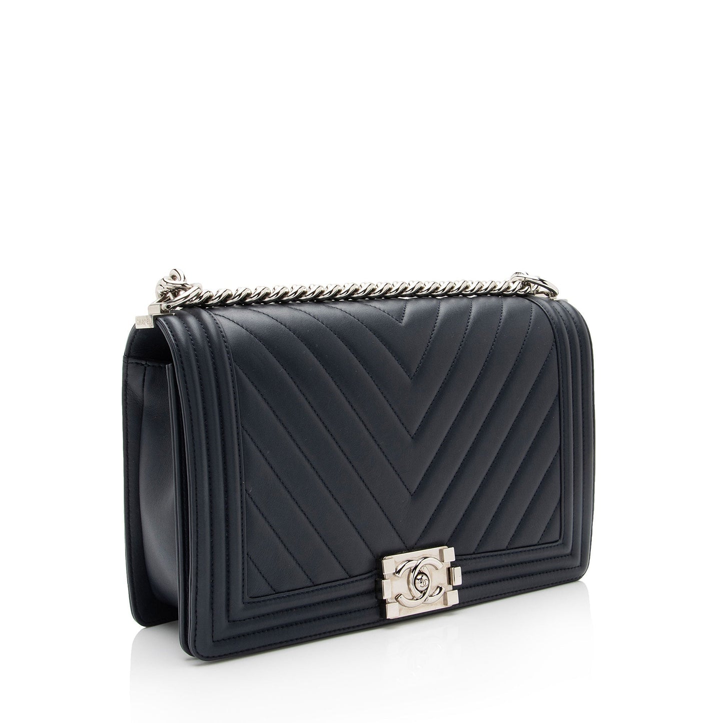 Chanel Chevron Lambskin New Boy SHF-SYvI5N Handbag