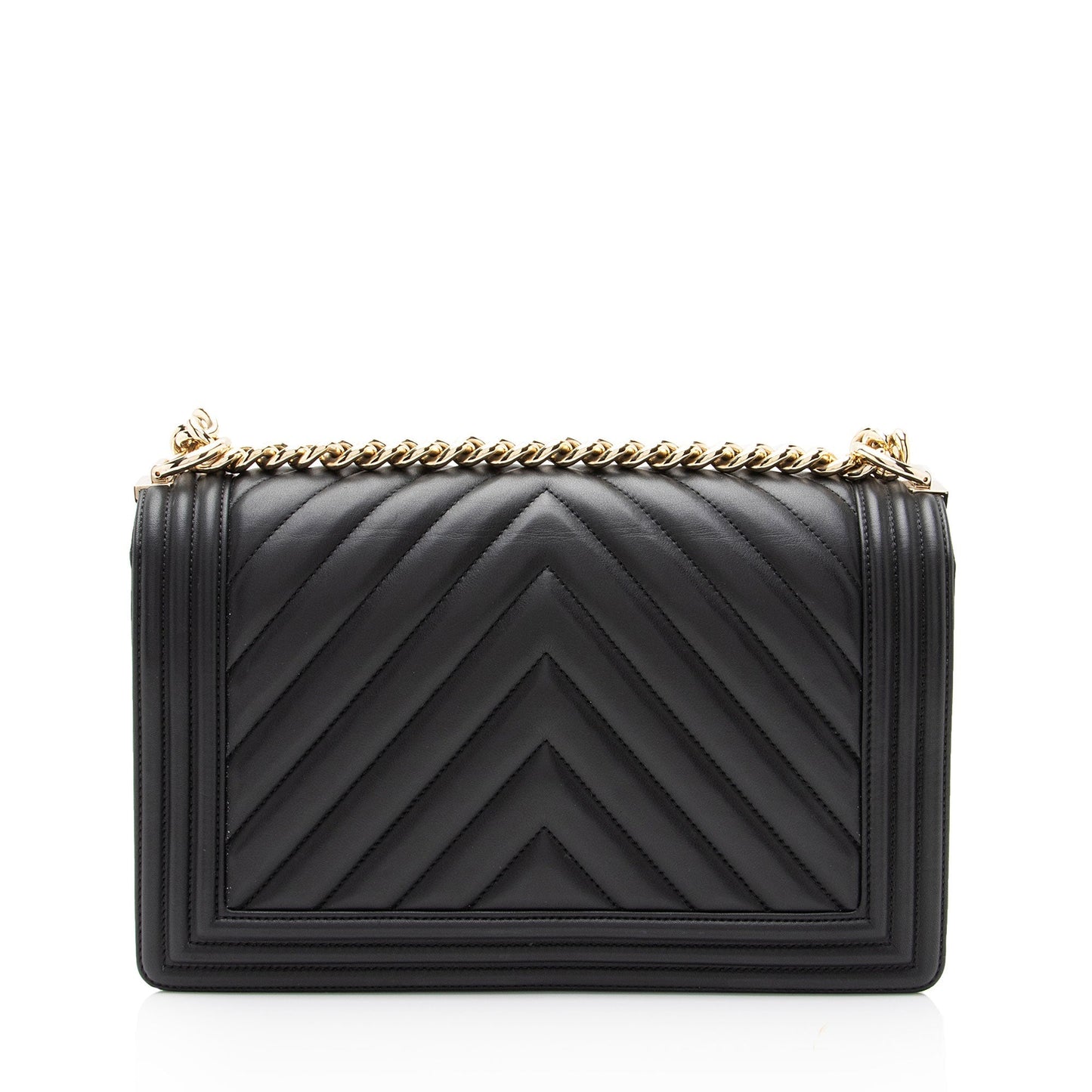 Chanel Chevron Lambskin New Boy SHF-KOMM25 Handbag