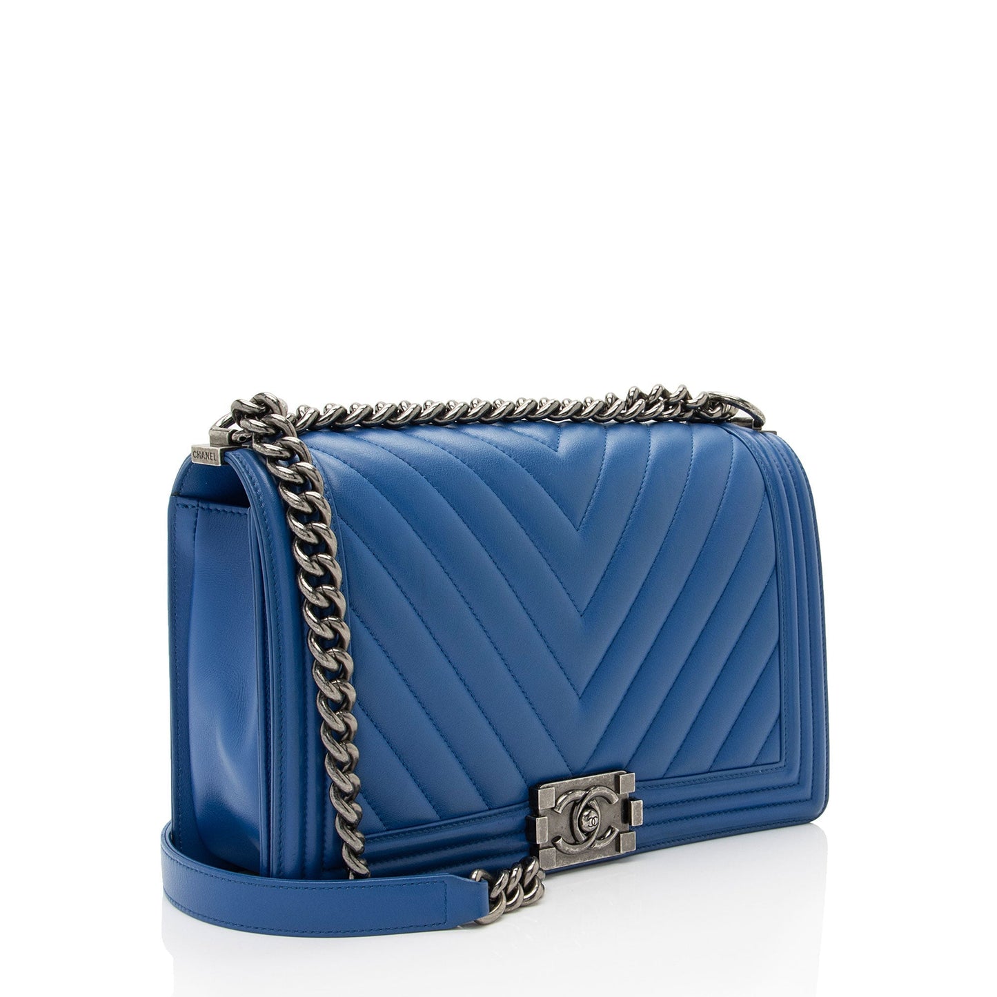 Chanel Chevron Lambskin New Boy Handbag