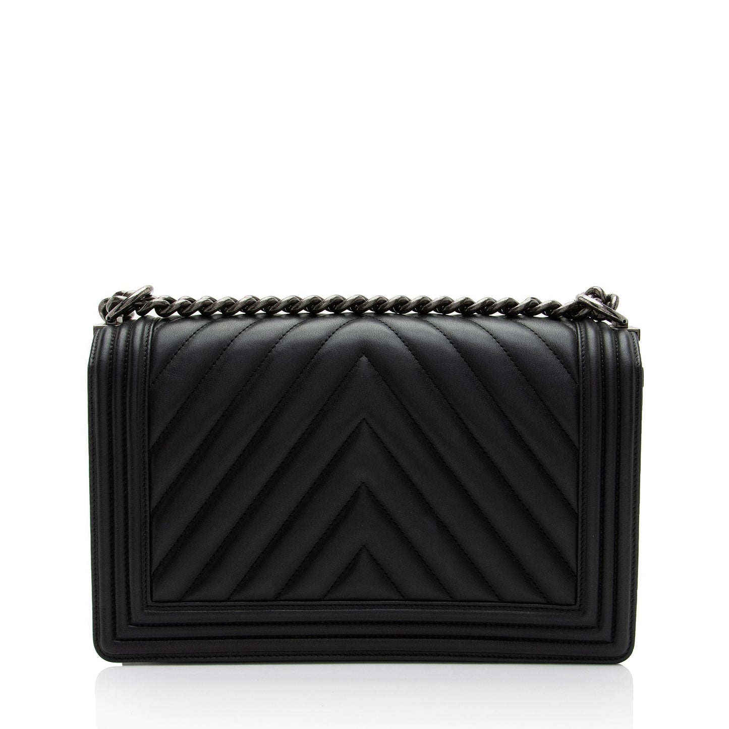 Chanel Chevron Lambskin New Boy Handbag Shf Udqj6A