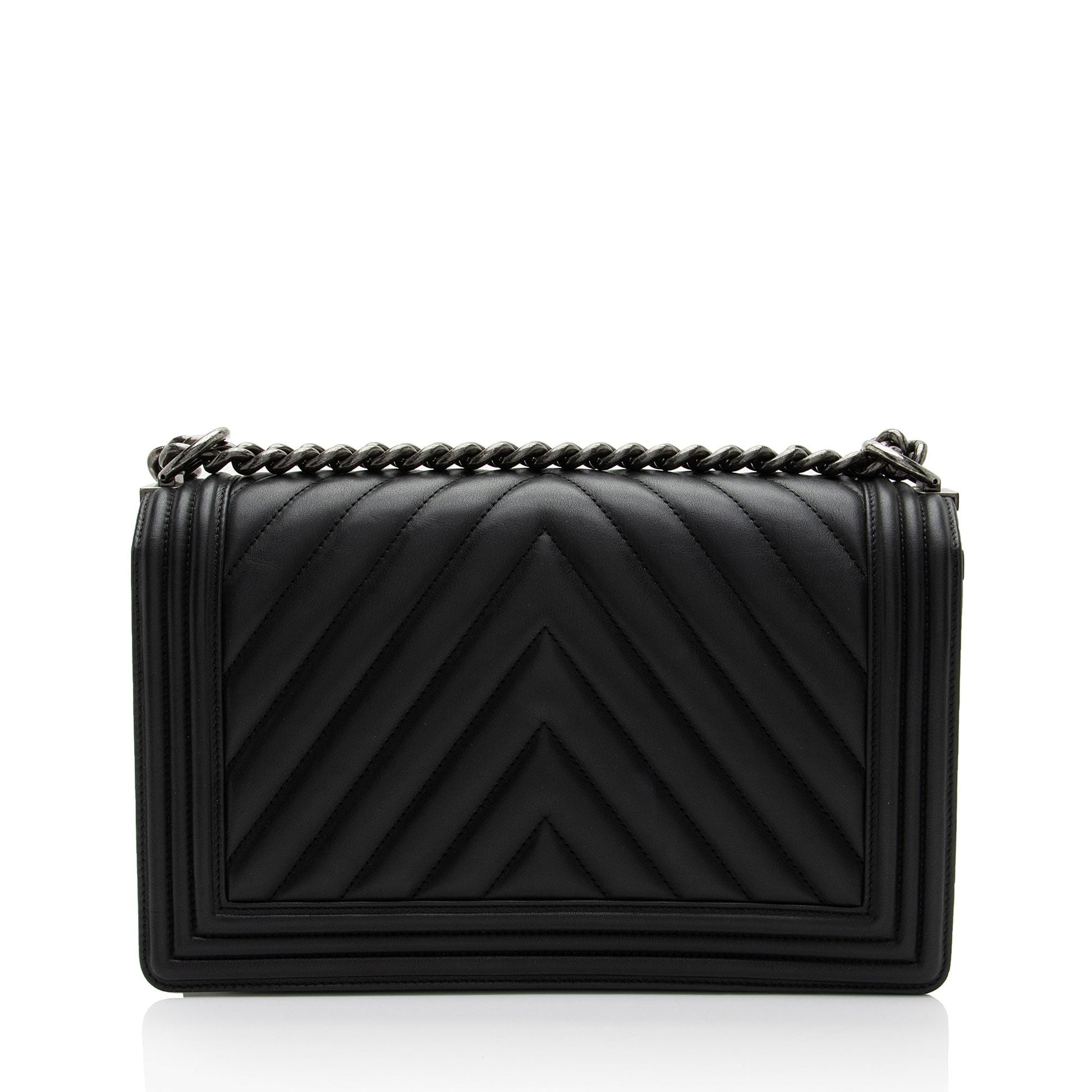 Chanel Chevron Lambskin New Boy Handbag Shf Udqj6A