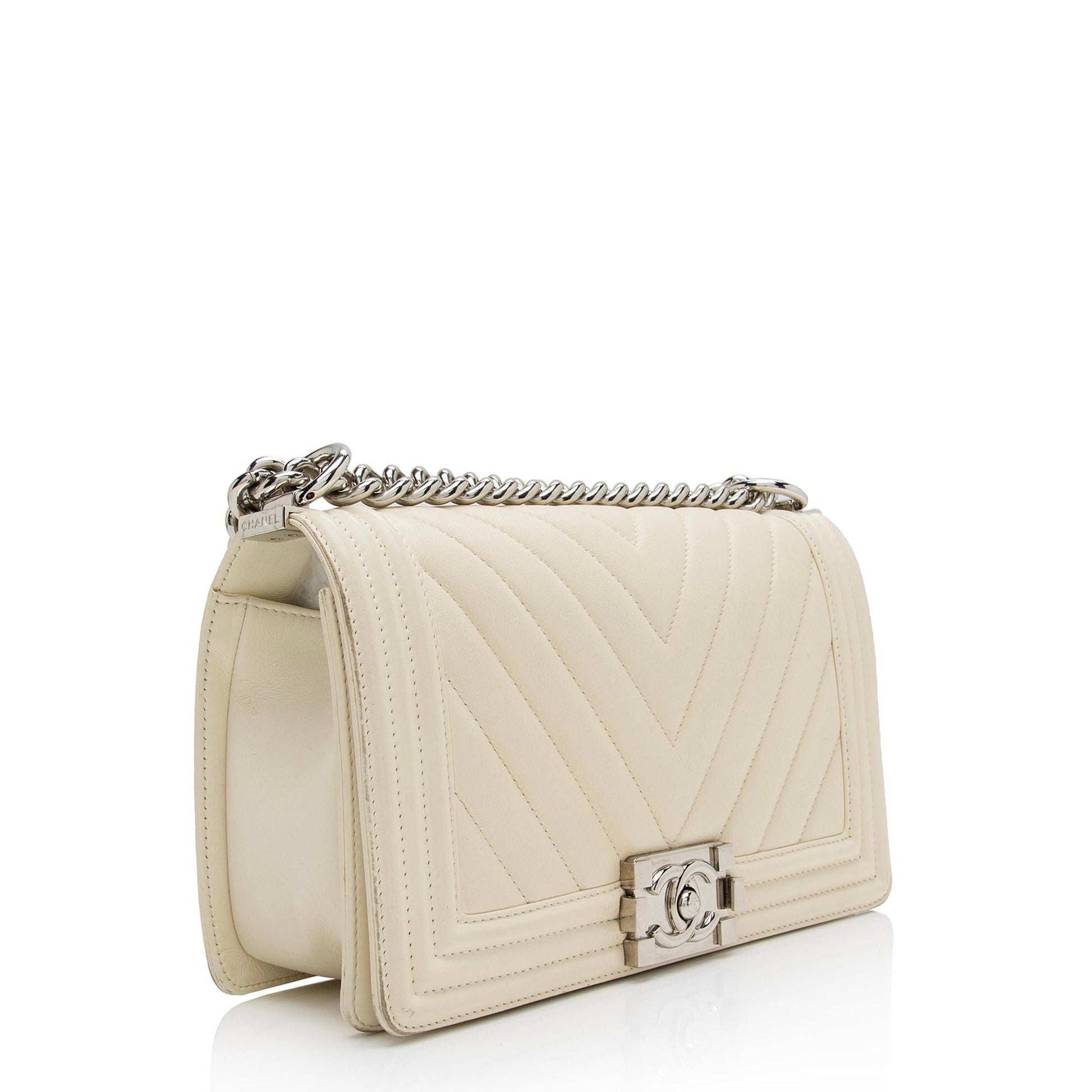Chanel Chevron Lambskin Old Boy SHF-Dmy3Qd Handbag