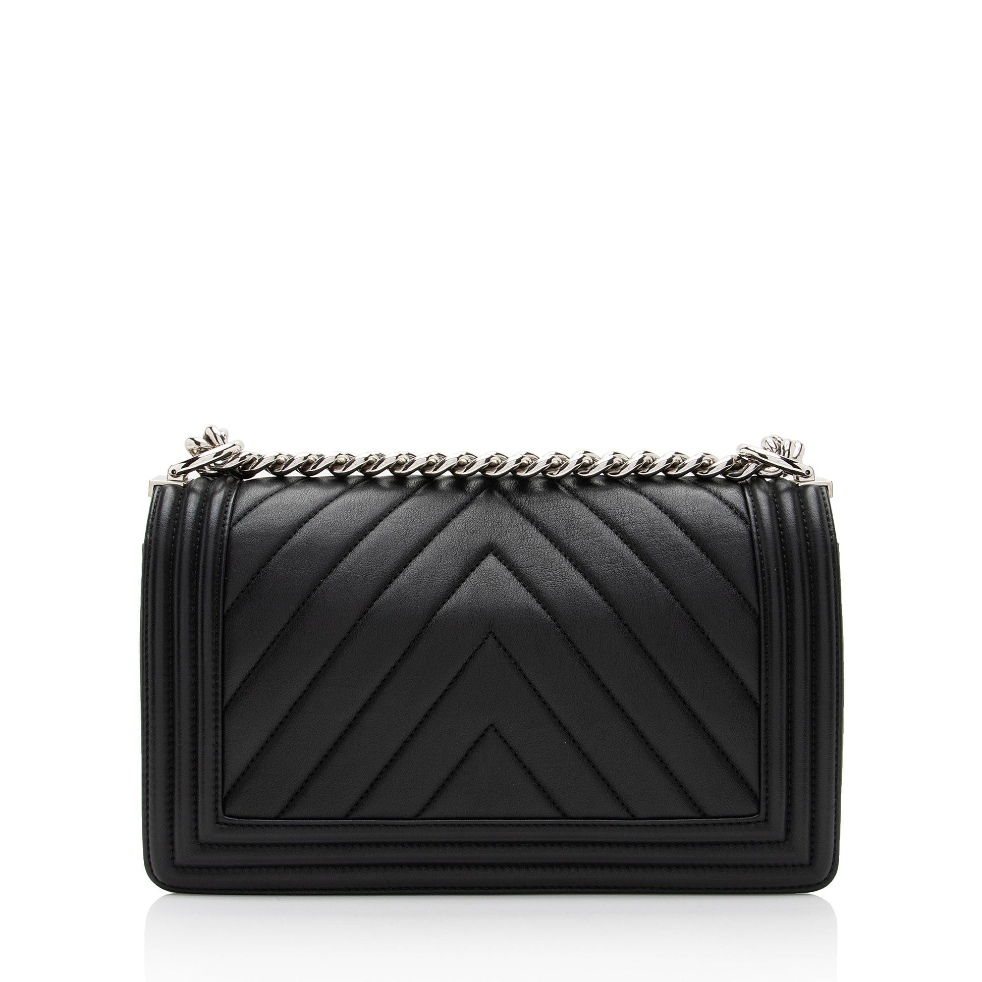 Chanel Chevron Lambskin Old Boy Handbag