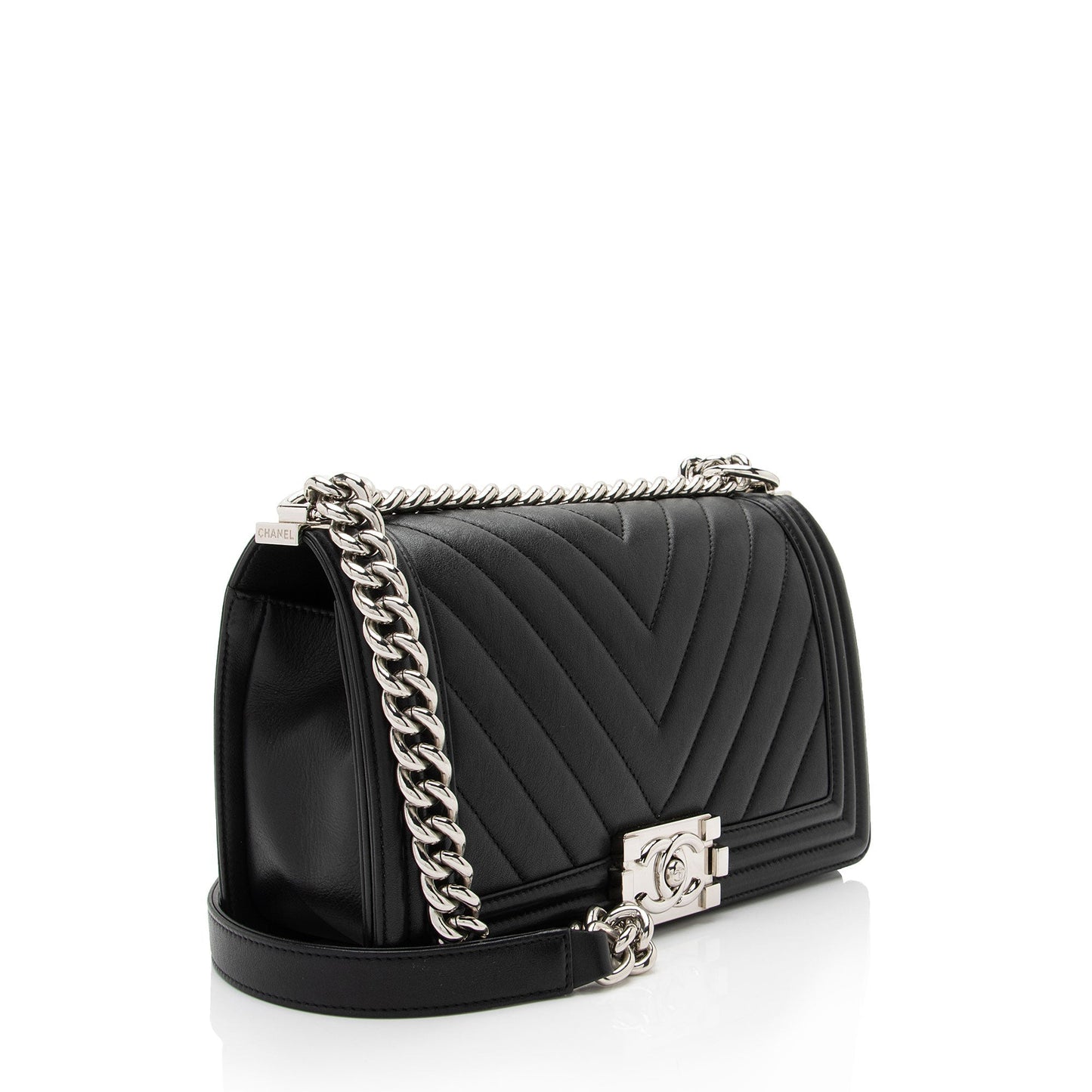 Chanel Chevron Lambskin Old Boy Handbag