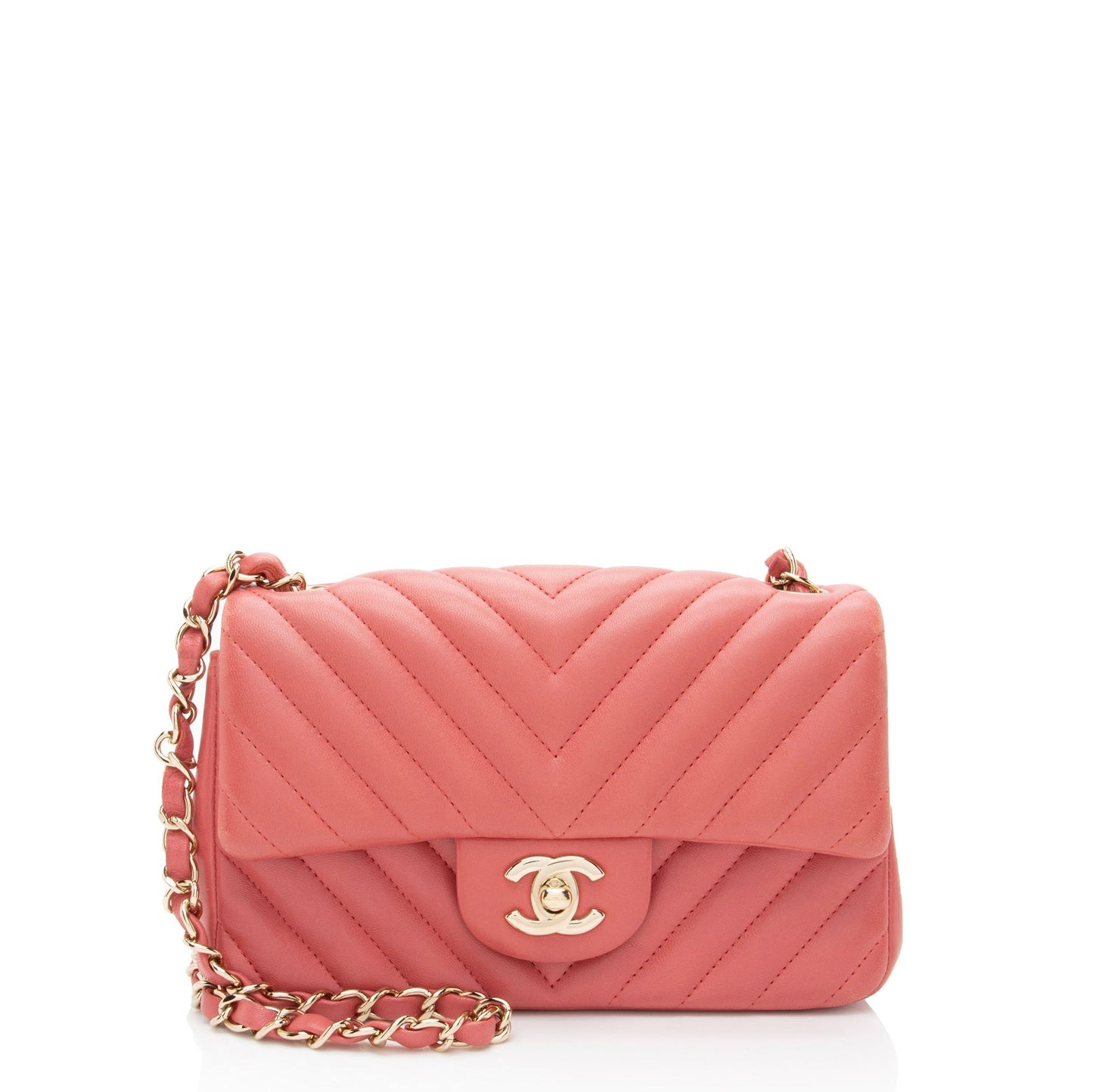 Chanel Chevron Lambskin Flap Shoulder Bag