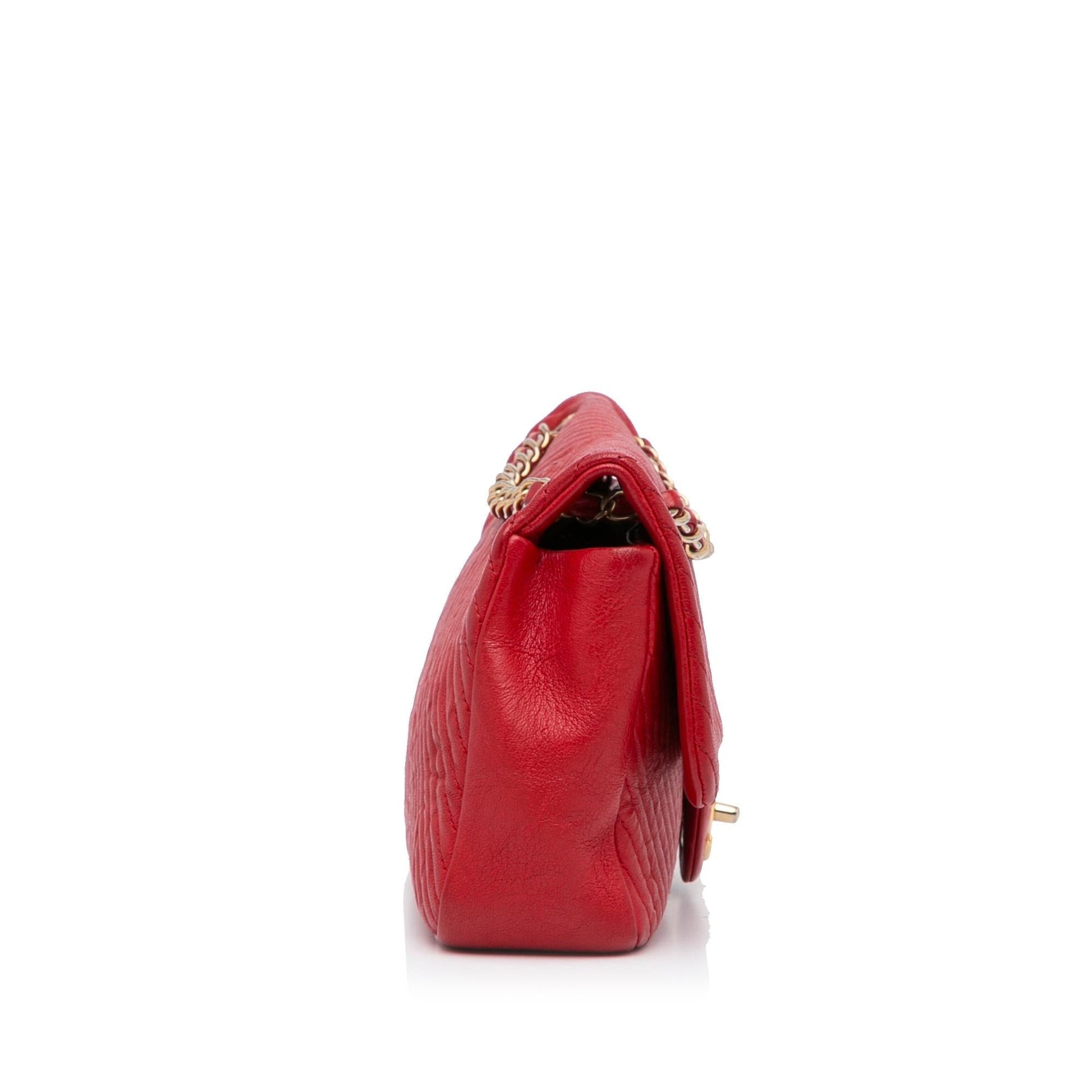 Chanel Chevron Lambskin Single Flap SHG-prH5uG Handbag