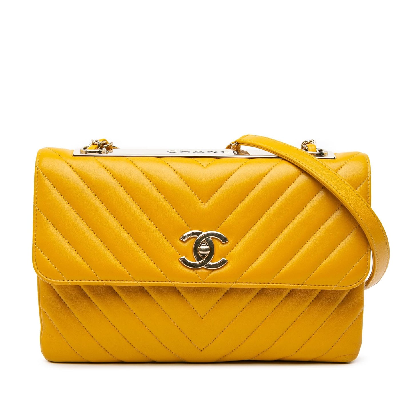 Chanel Chevron Lambskin Trendy CC Flap Handbag