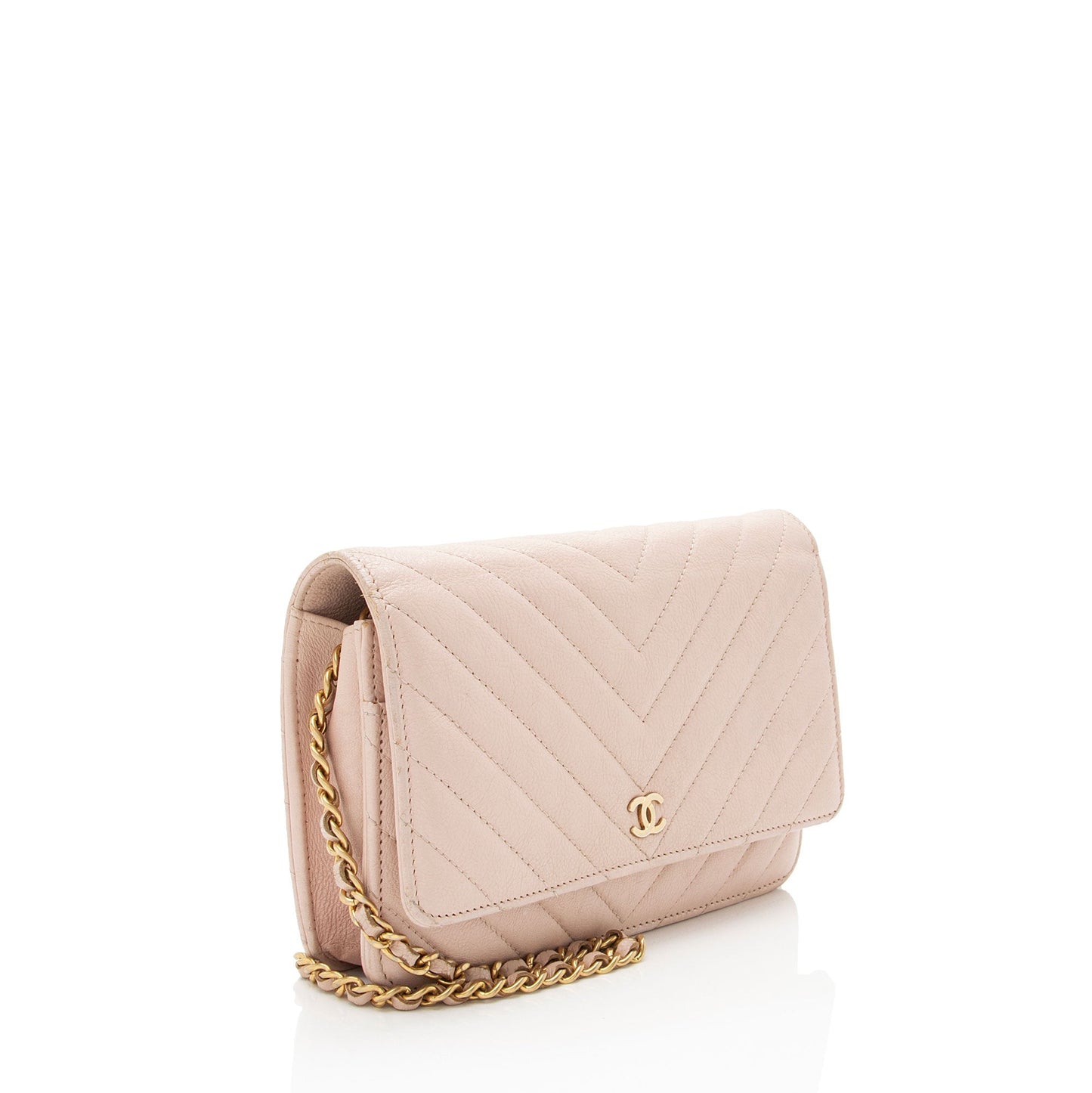 Chanel Chevron Lambskin on Wallet Case