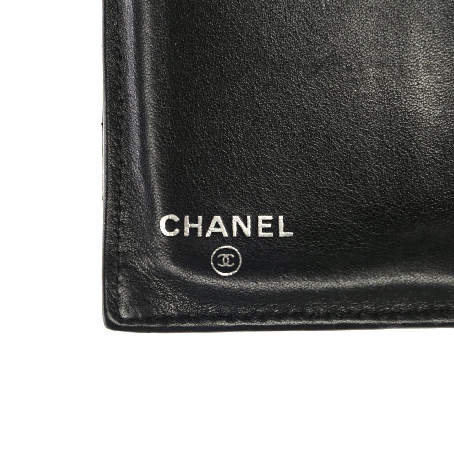 Chanel Lambskin Chevron Quilted Wallet Handbag