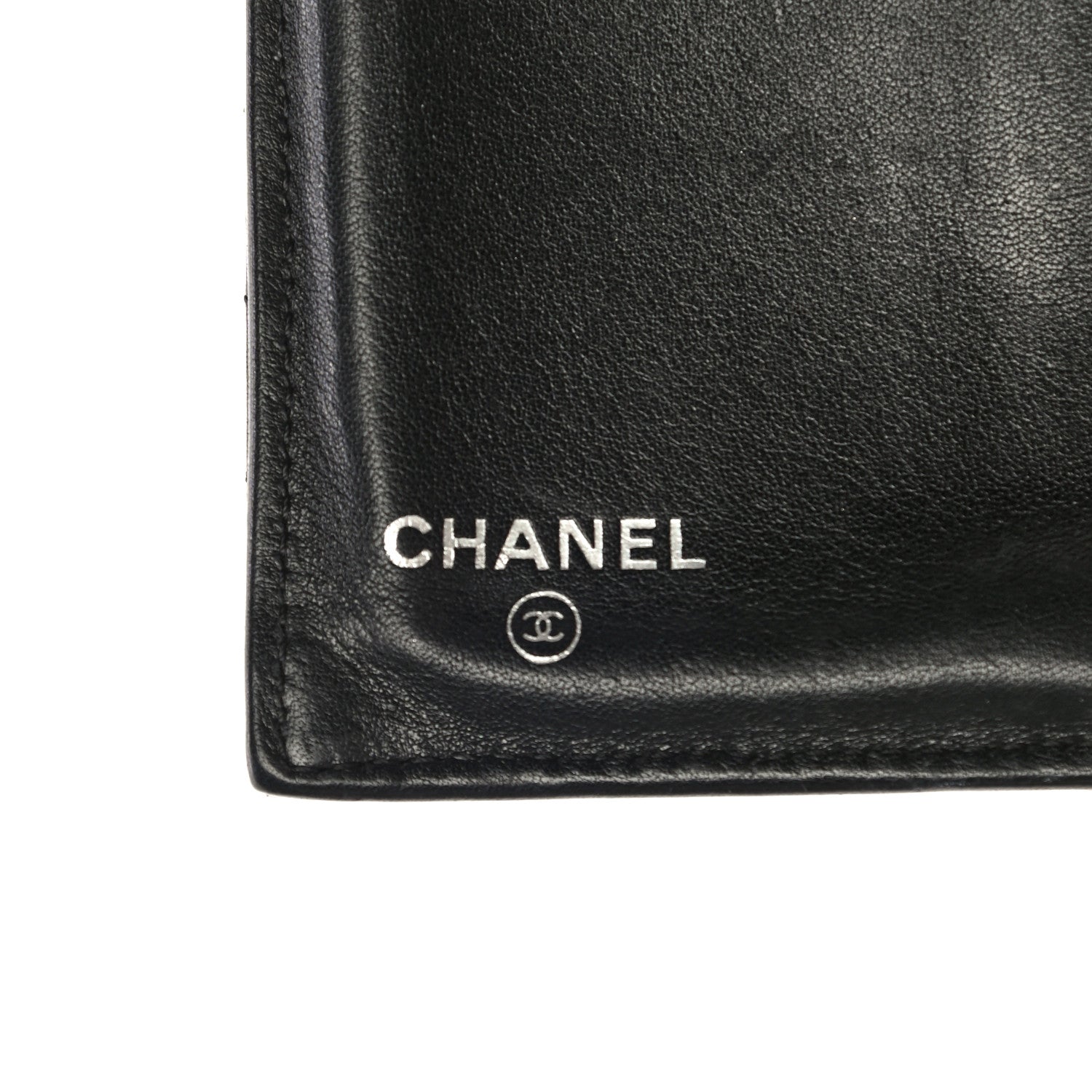 Chanel Lambskin Chevron Quilted Wallet Handbag