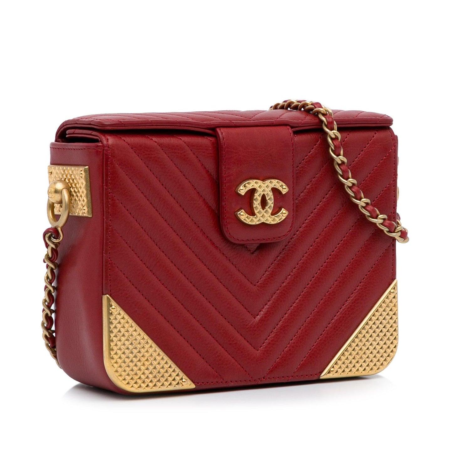 Chanel Chevron Rock Corner Minaudiere SHG-I6iCTy Handbag