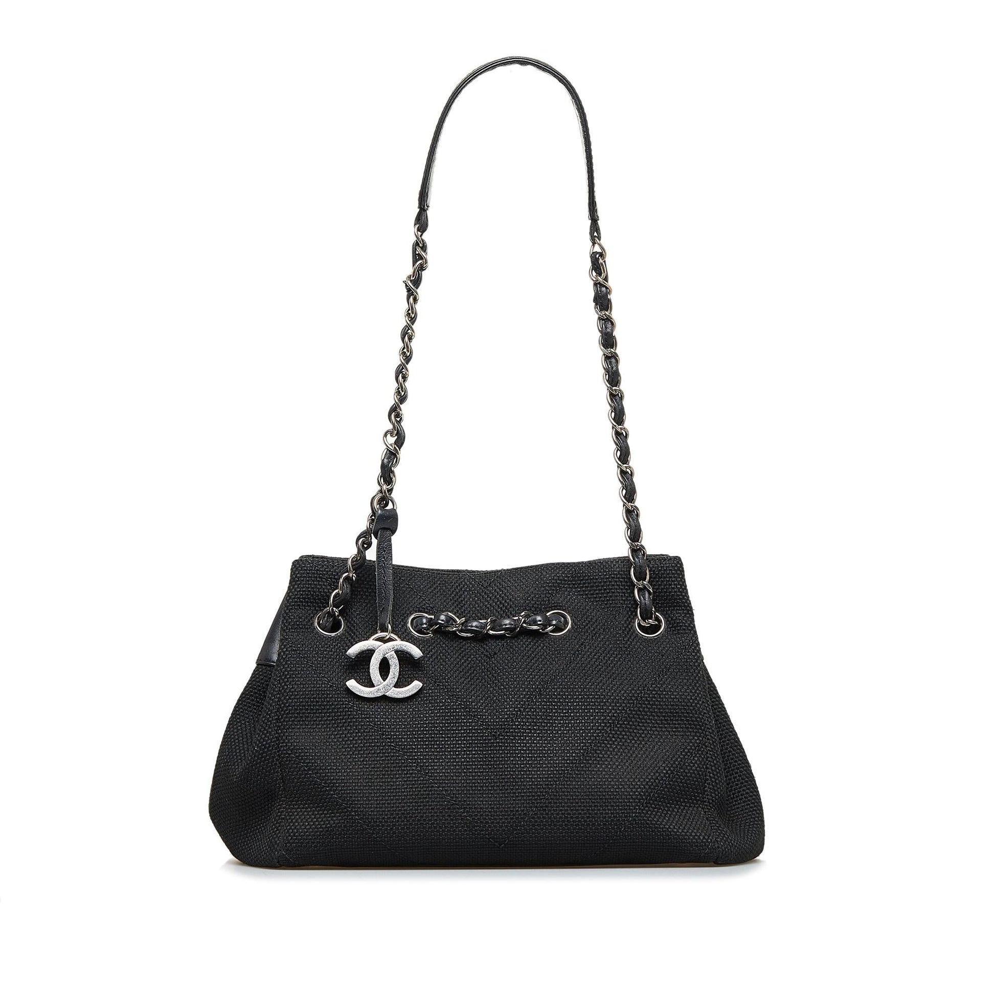Chanel Chevron Shoulder Bag (SHG-D W3z) Denim Mini Jewelry