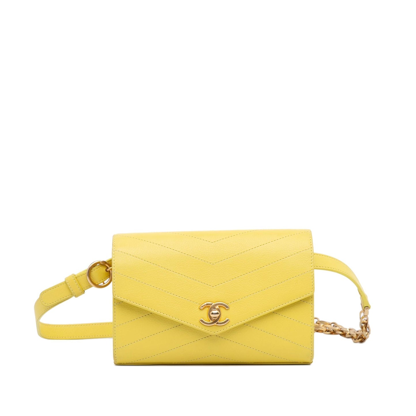 Chanel Chevron Stitched Coco Belt SHG-0M8DhP