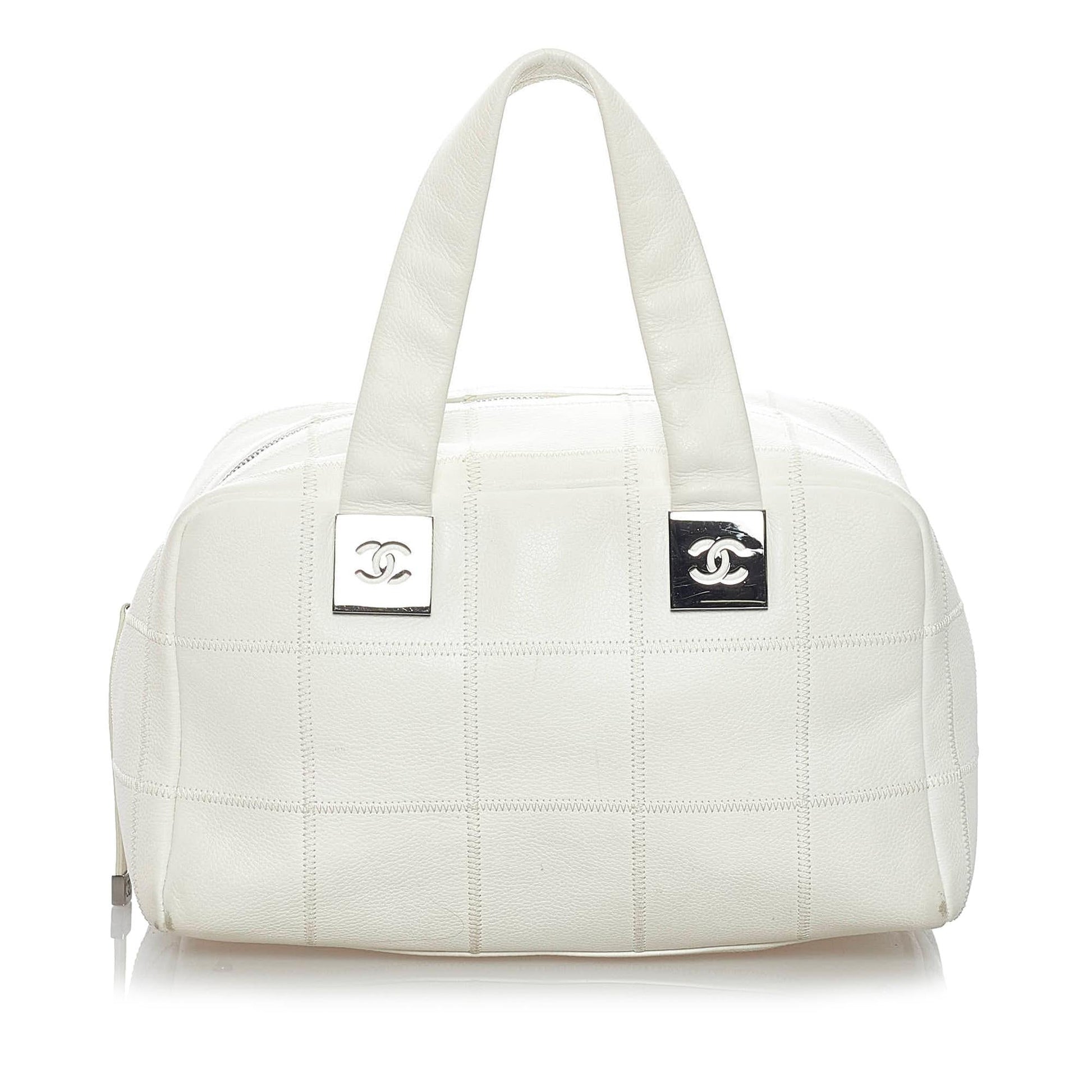 Chanel Choco Bar Caviar SHG Leather Handbag