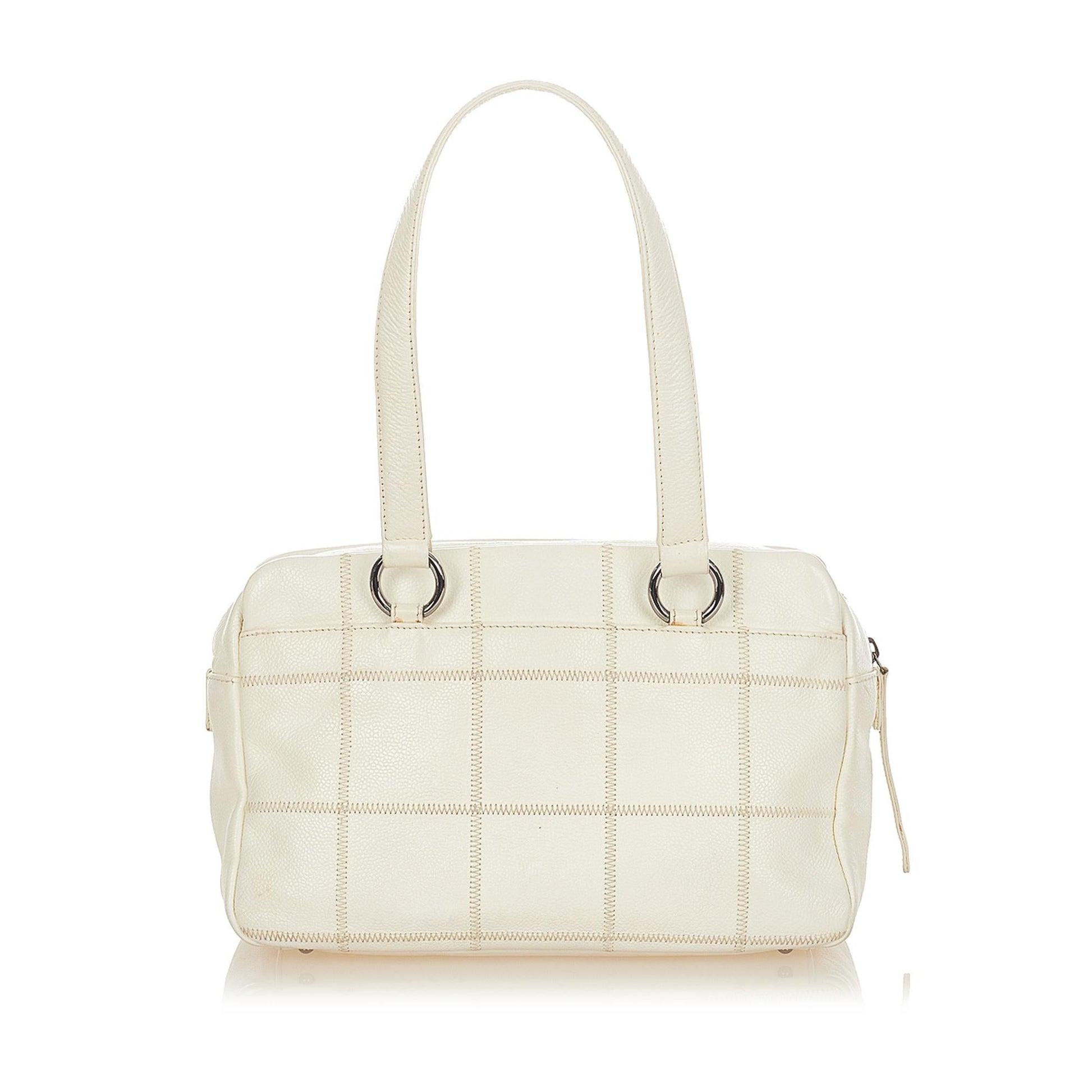 Chanel Choco Bar Caviar SHG Leather Shoulder Bag 3