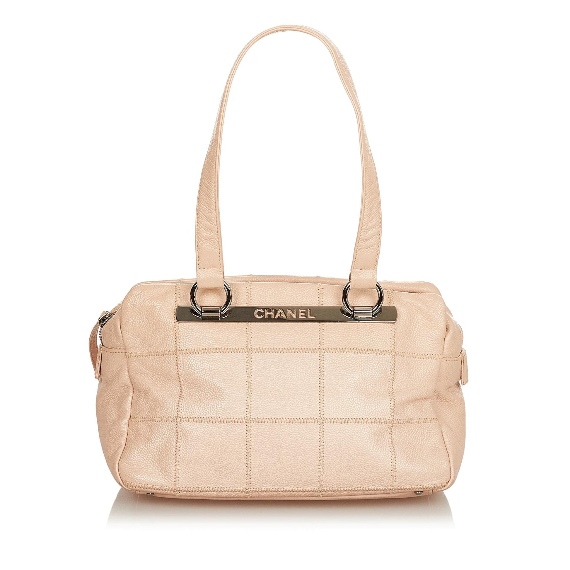 Chanel Choco Bar Caviar SHG Leather Shoulder Bag 4