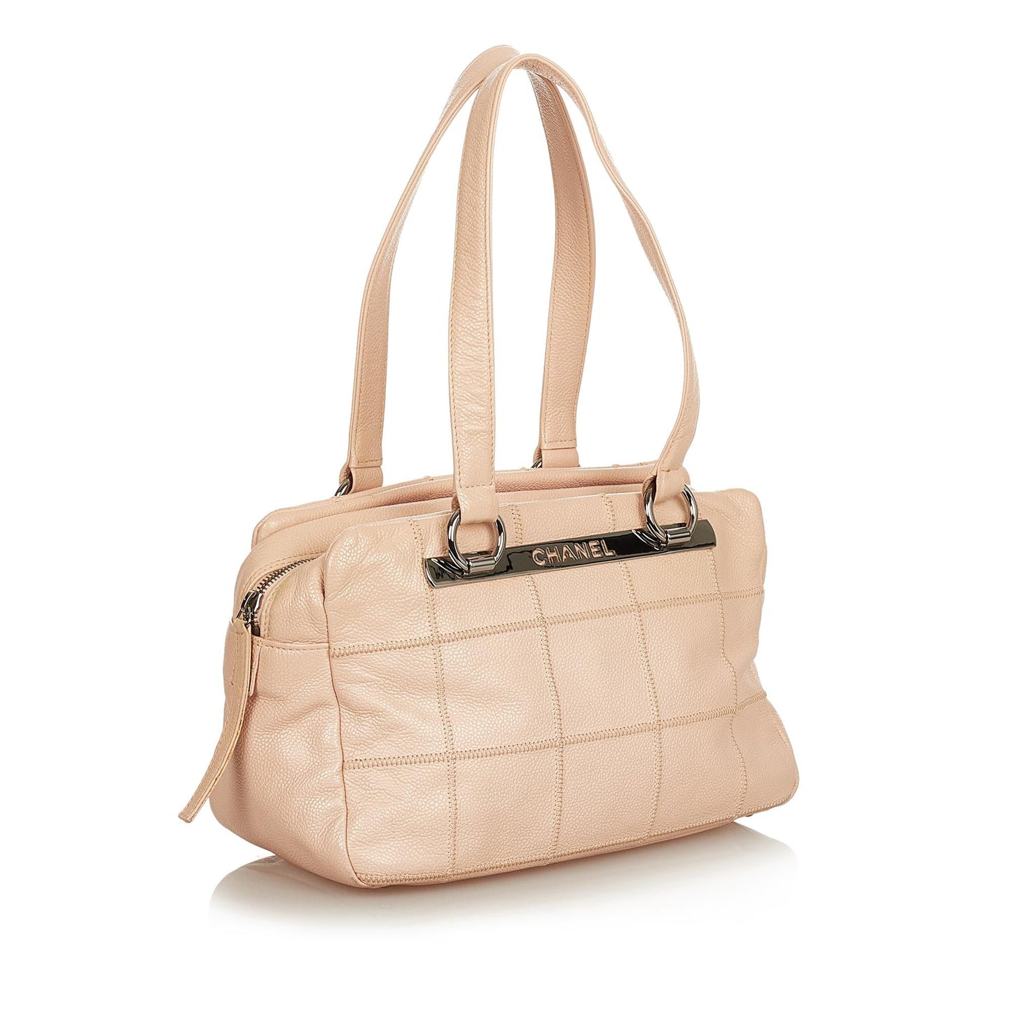 Chanel Choco Bar Caviar SHG Leather Shoulder Bag 4
