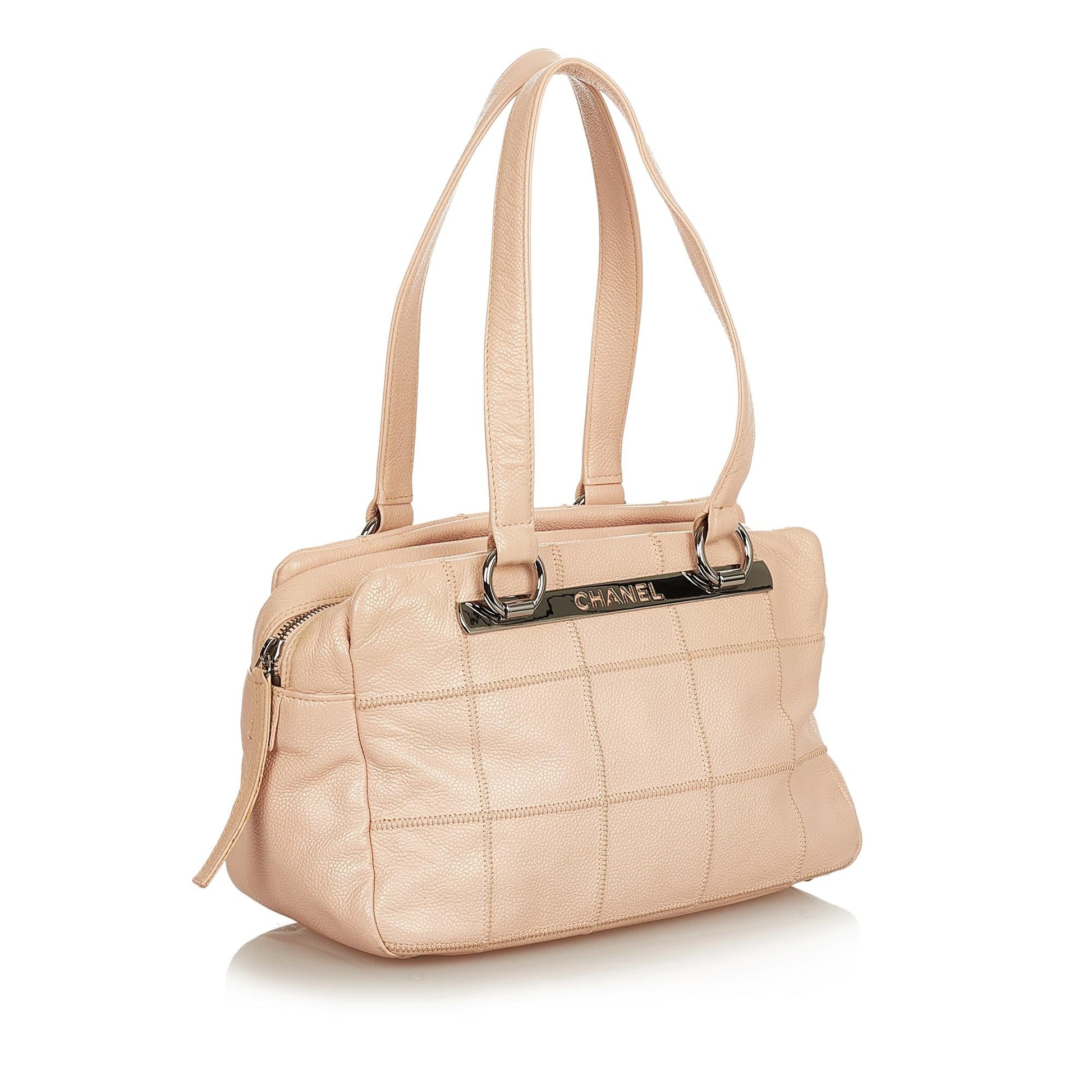 Chanel Choco Bar Caviar SHG Leather Shoulder Bag 4