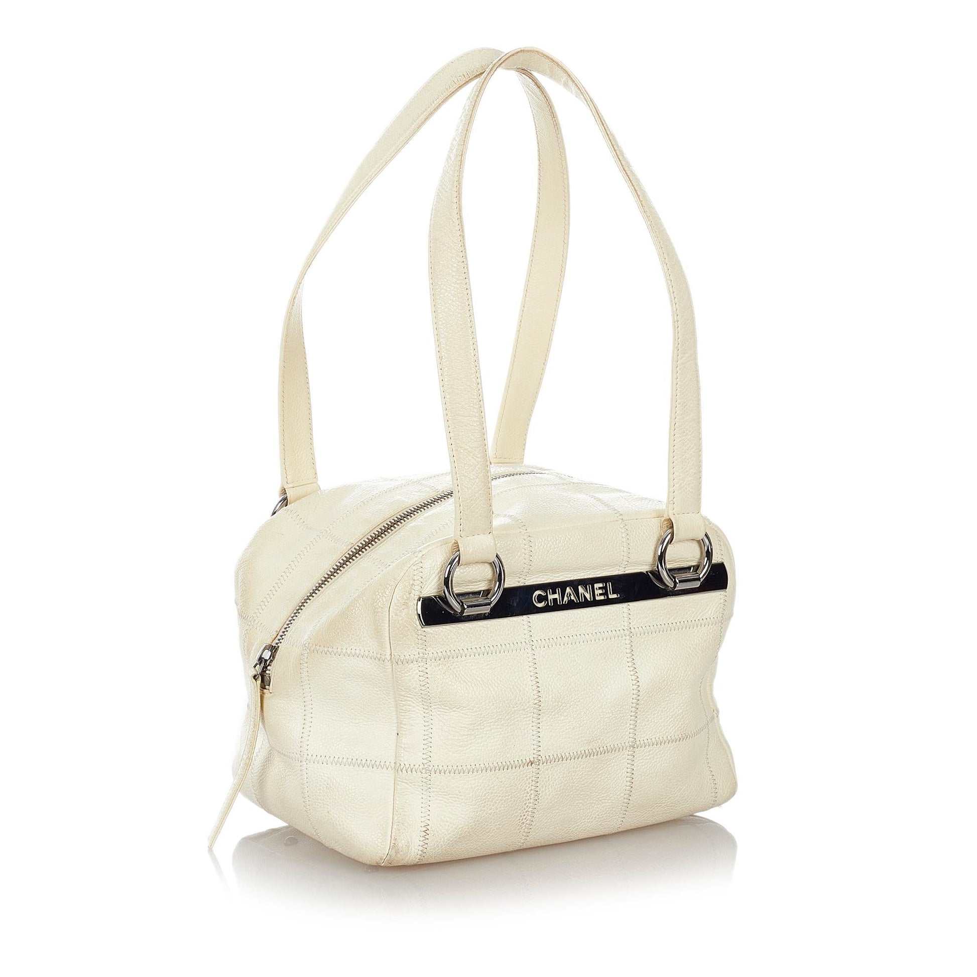 Chanel Choco Bar Caviar SHG Leather Shoulder Bag