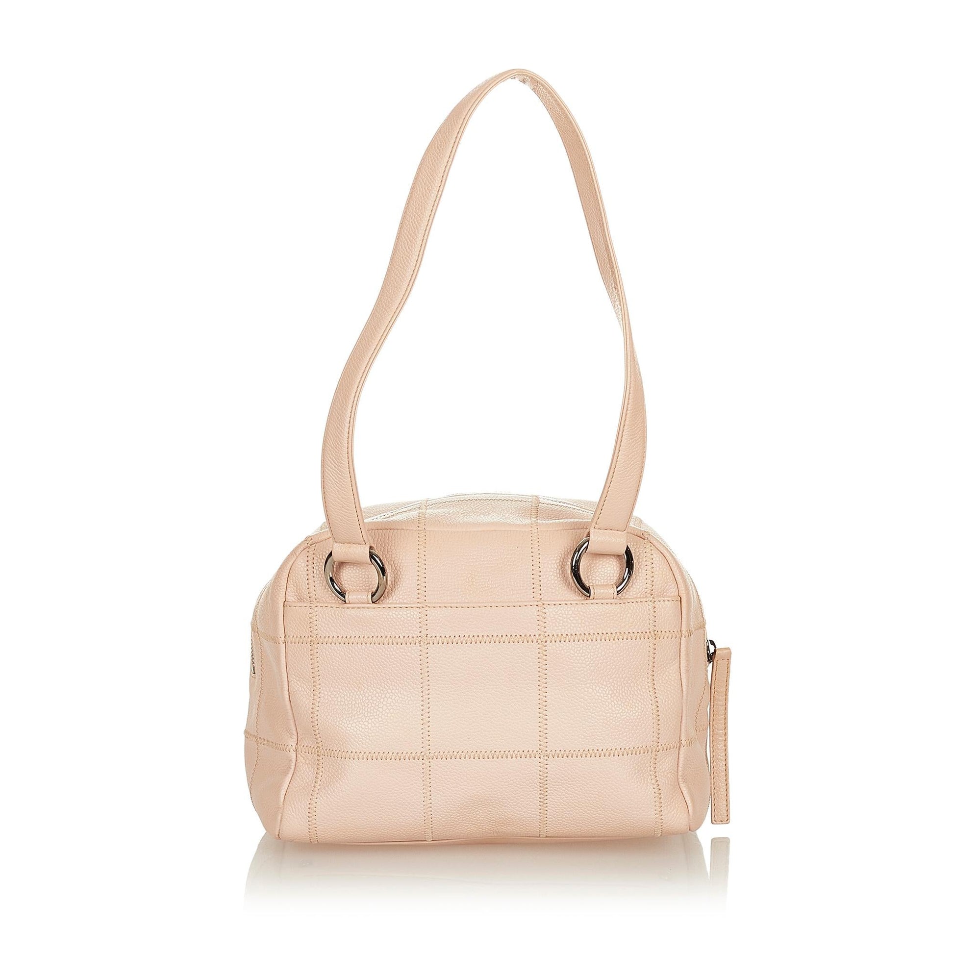 Chanel Choco Bar Caviar SHG Leather Shoulder Bag 5