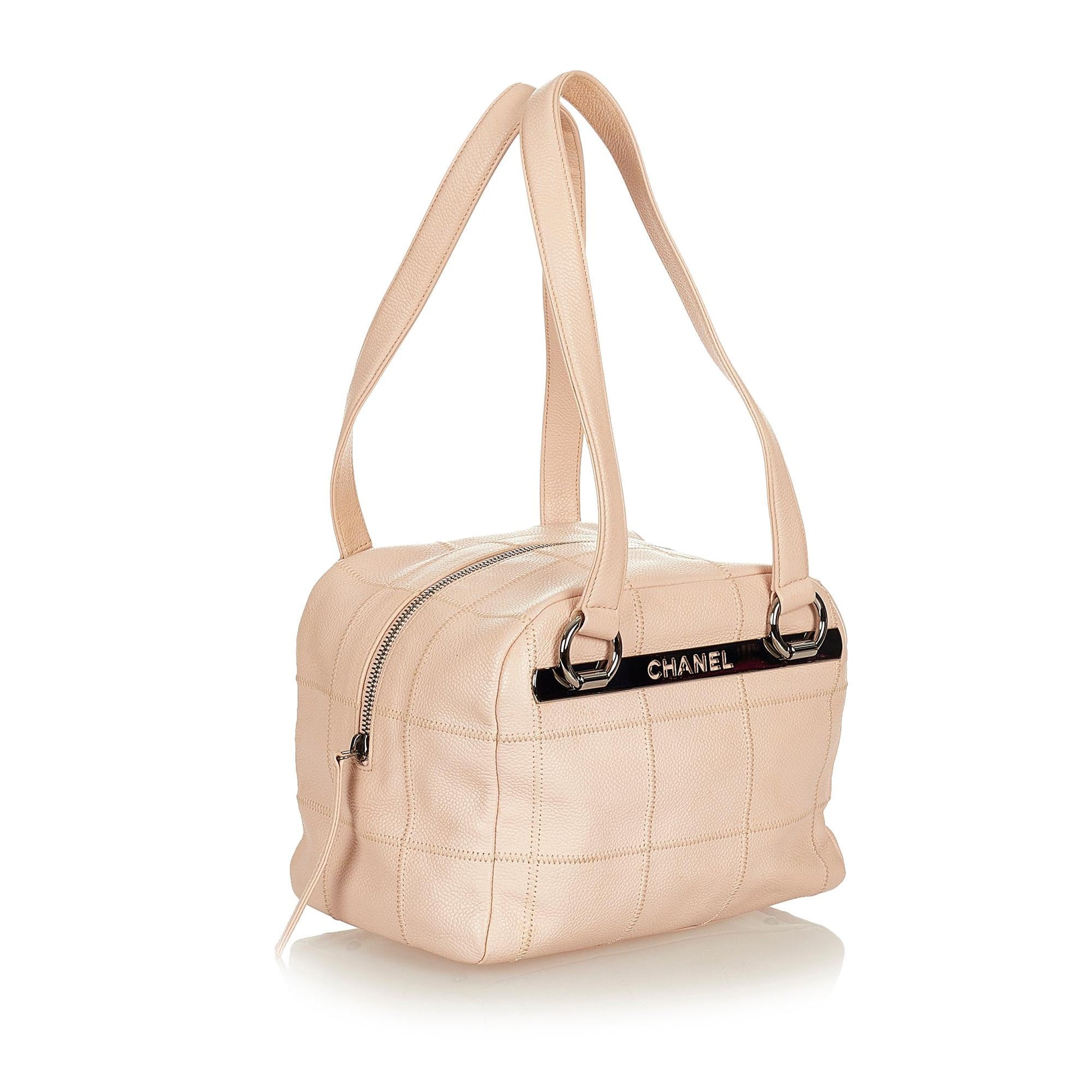 Chanel Choco Bar Caviar SHG Leather Shoulder Bag 5