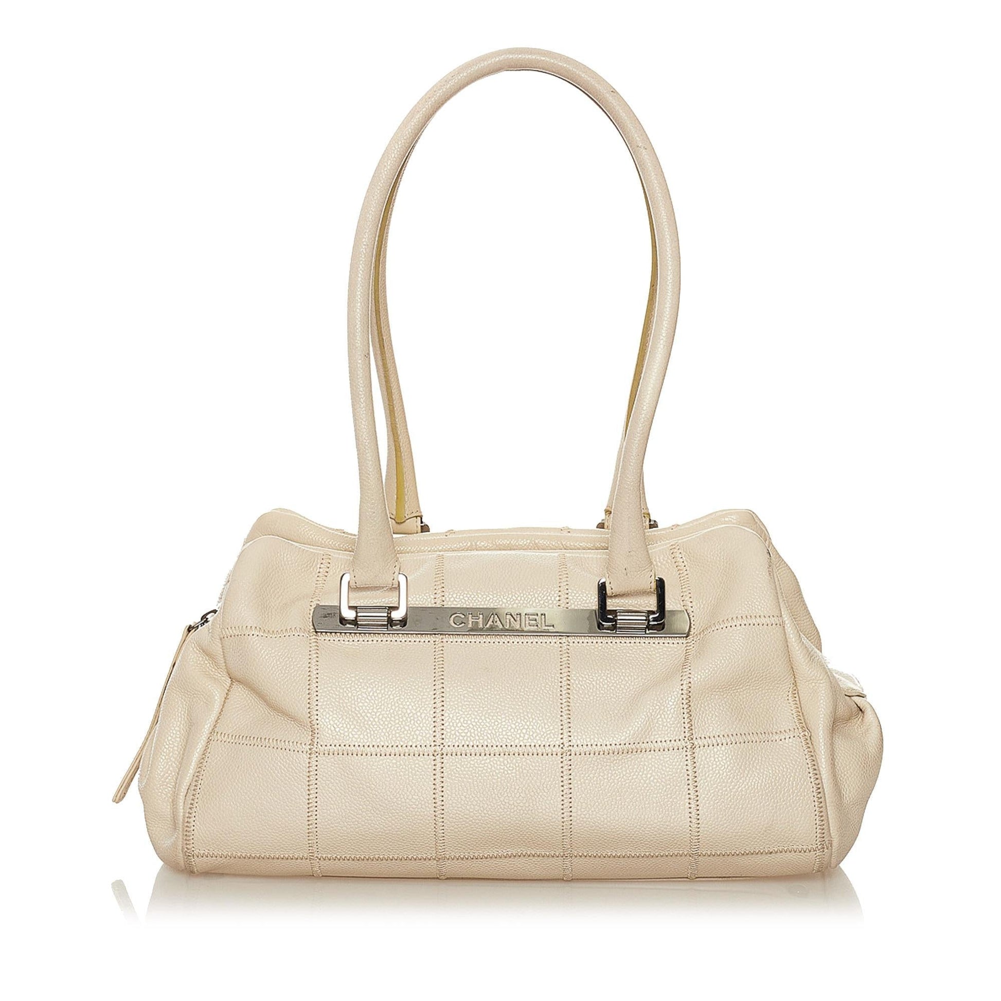 Chanel Choco Bar Caviar SHG Leather Shoulder Bag 7