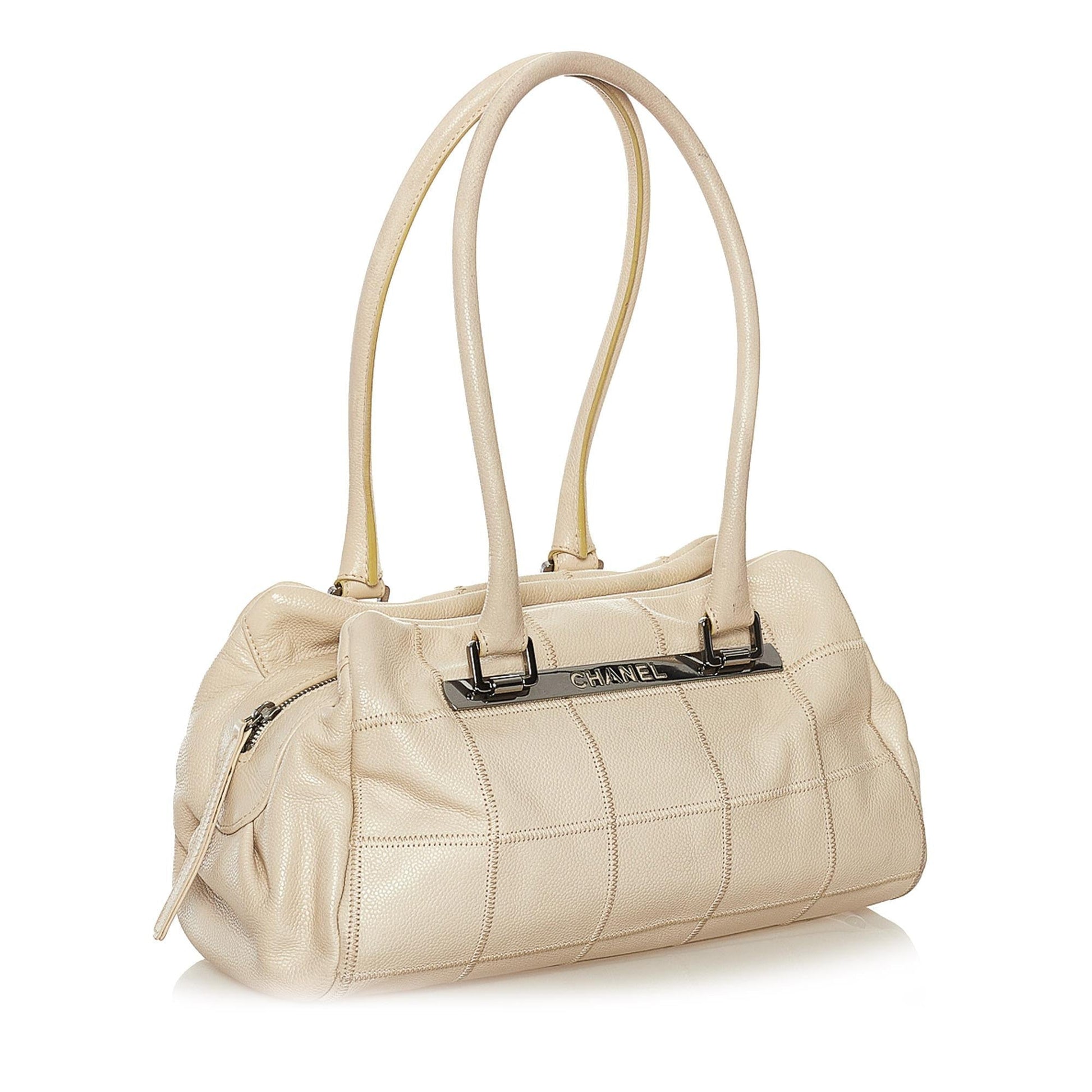 Chanel Choco Bar Caviar SHG Leather Shoulder Bag 7